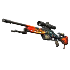 StatTrak™ SSG 08 | Dragonfire (Factory New)