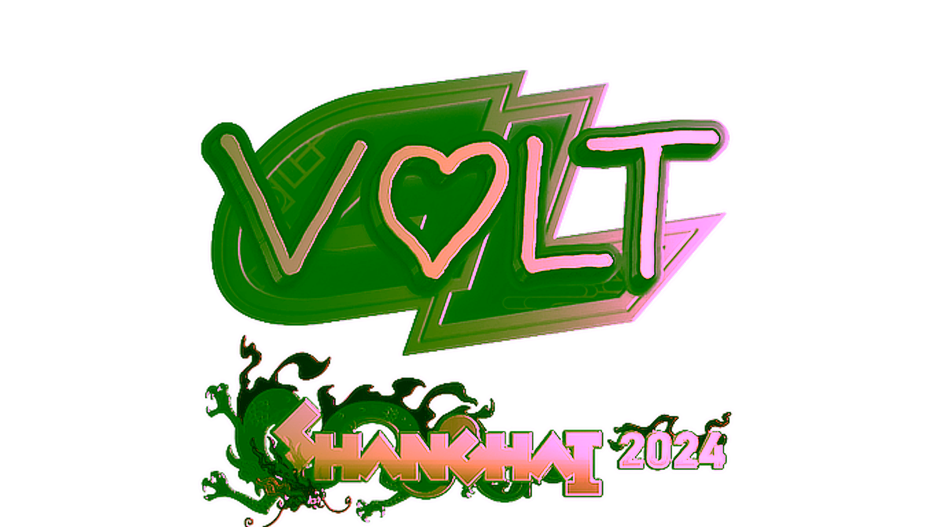 Display for Sticker | volt (Gold) | Shanghai 2024