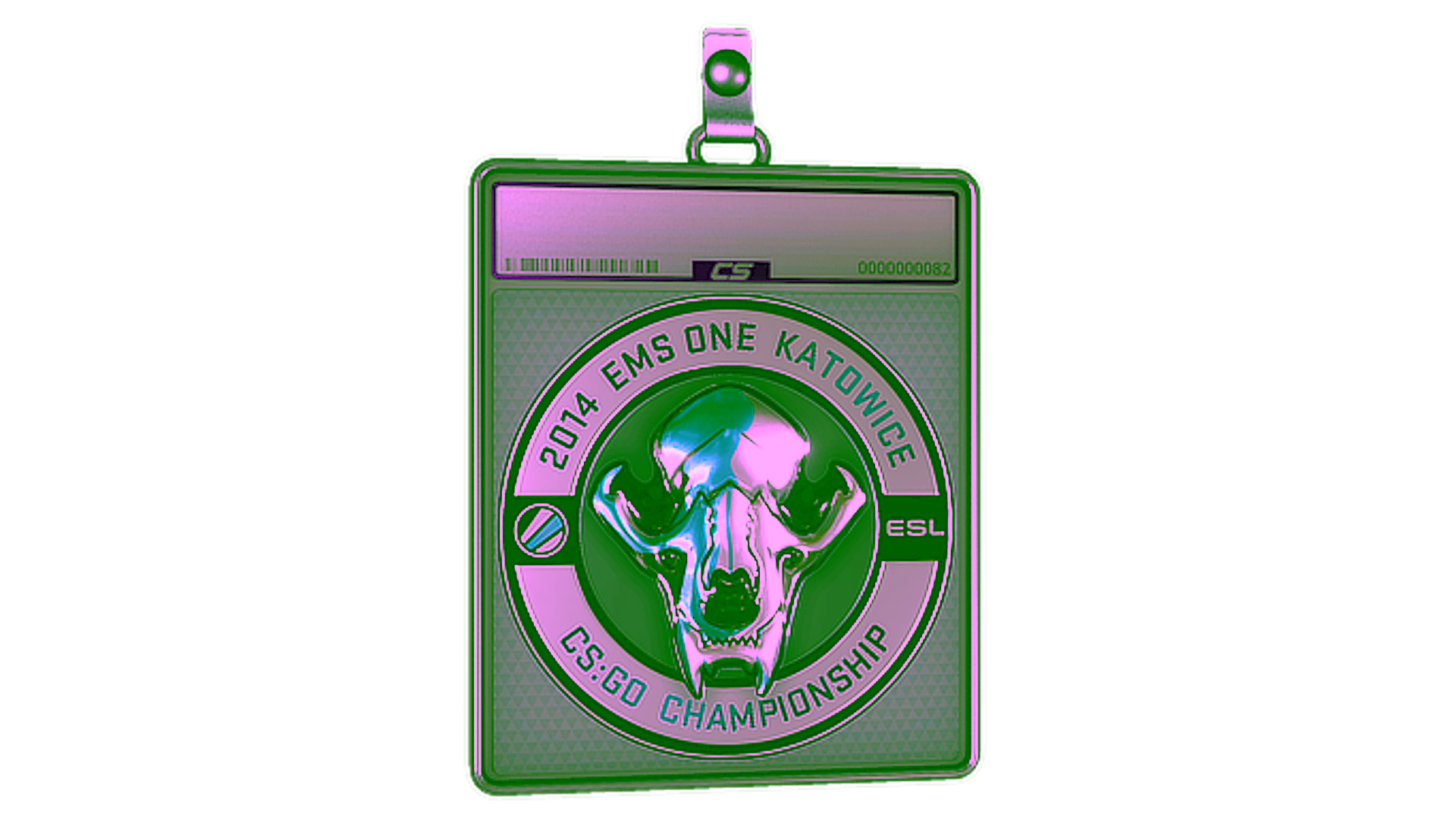 Display for Sticker Slab | ESL Skull (Foil) | Katowice 2014