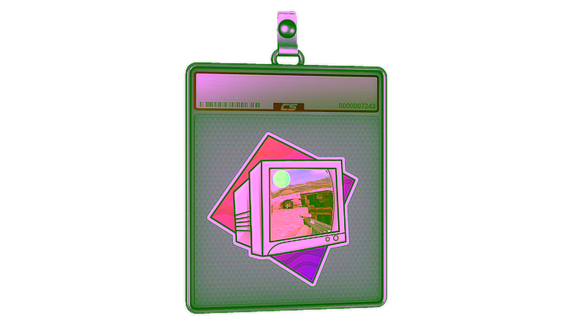 Display for Sticker Slab | Old School (Lenticular)