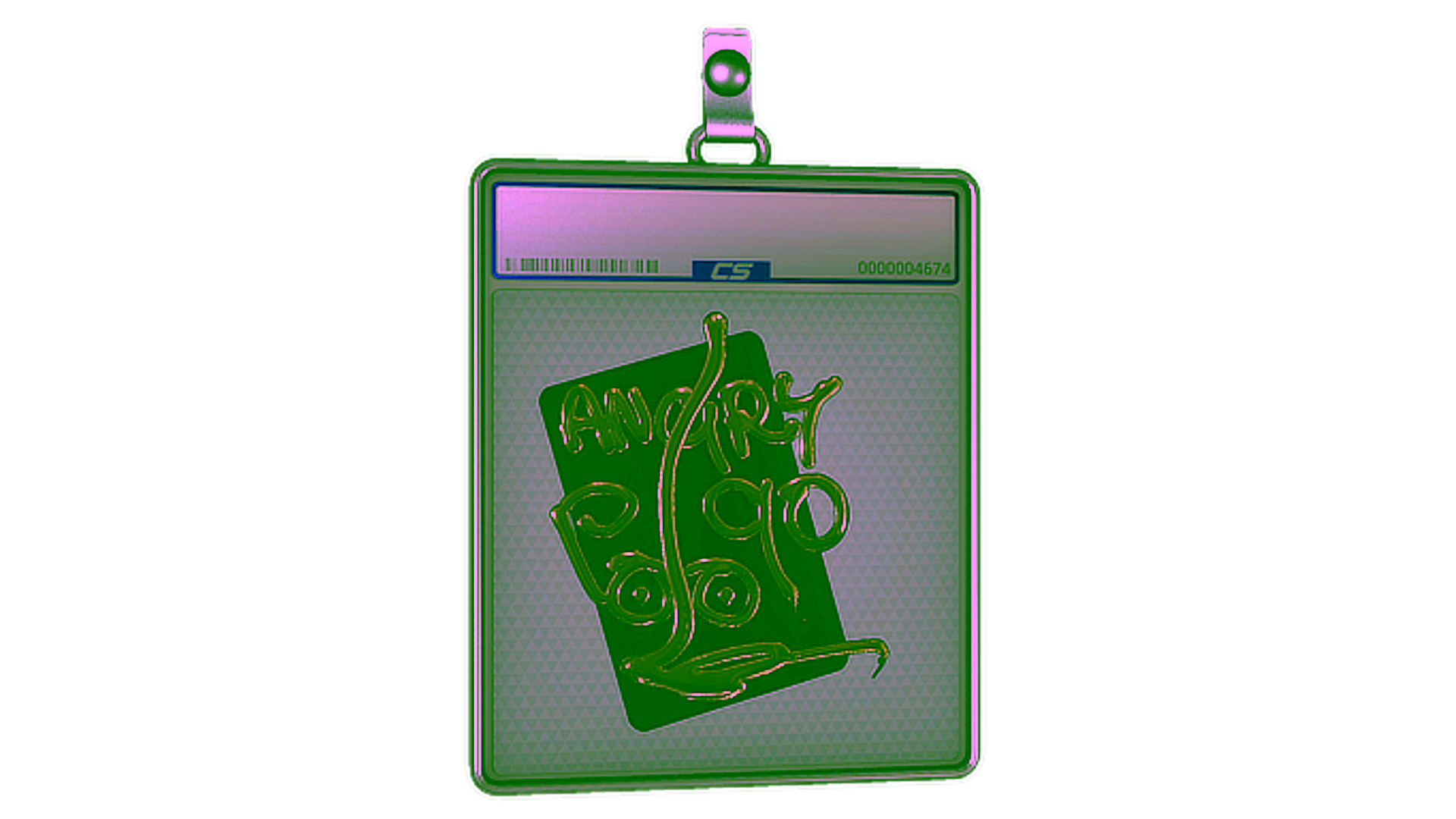 Rodyti Sticker Slab | Hello P90 (Gold)