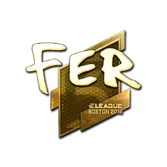 Sticker | fer (Gold) | Boston 2018