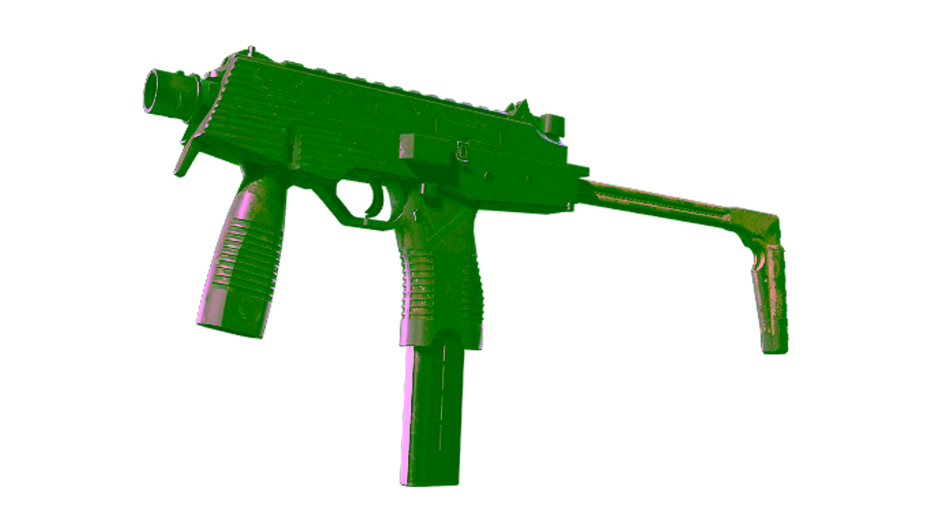 Display for Souvenir MP9 | Green Plaid (Battle-Scarred)