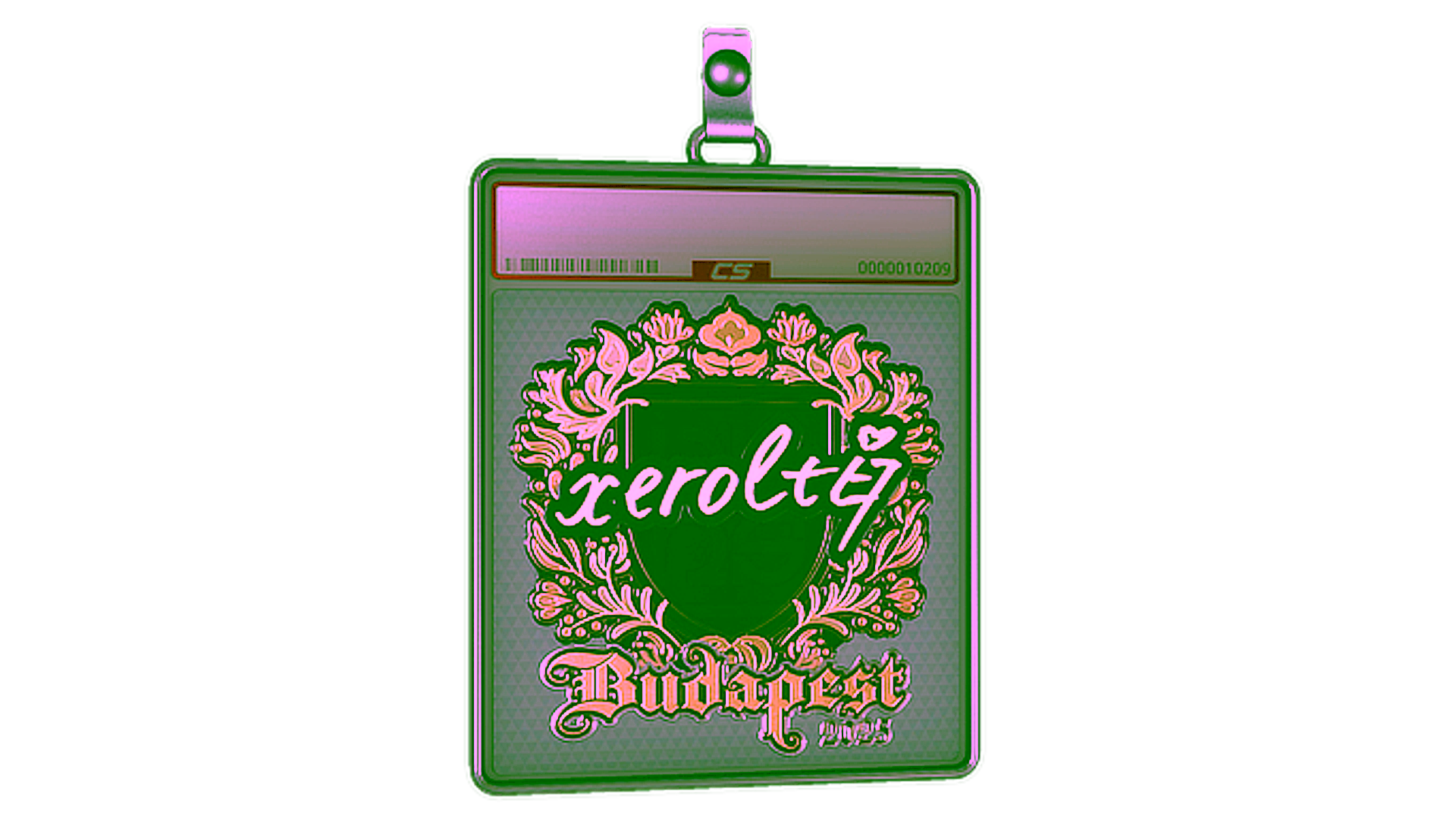 Rodyti Sticker Slab | xerolte (Gold) | Budapest 2025