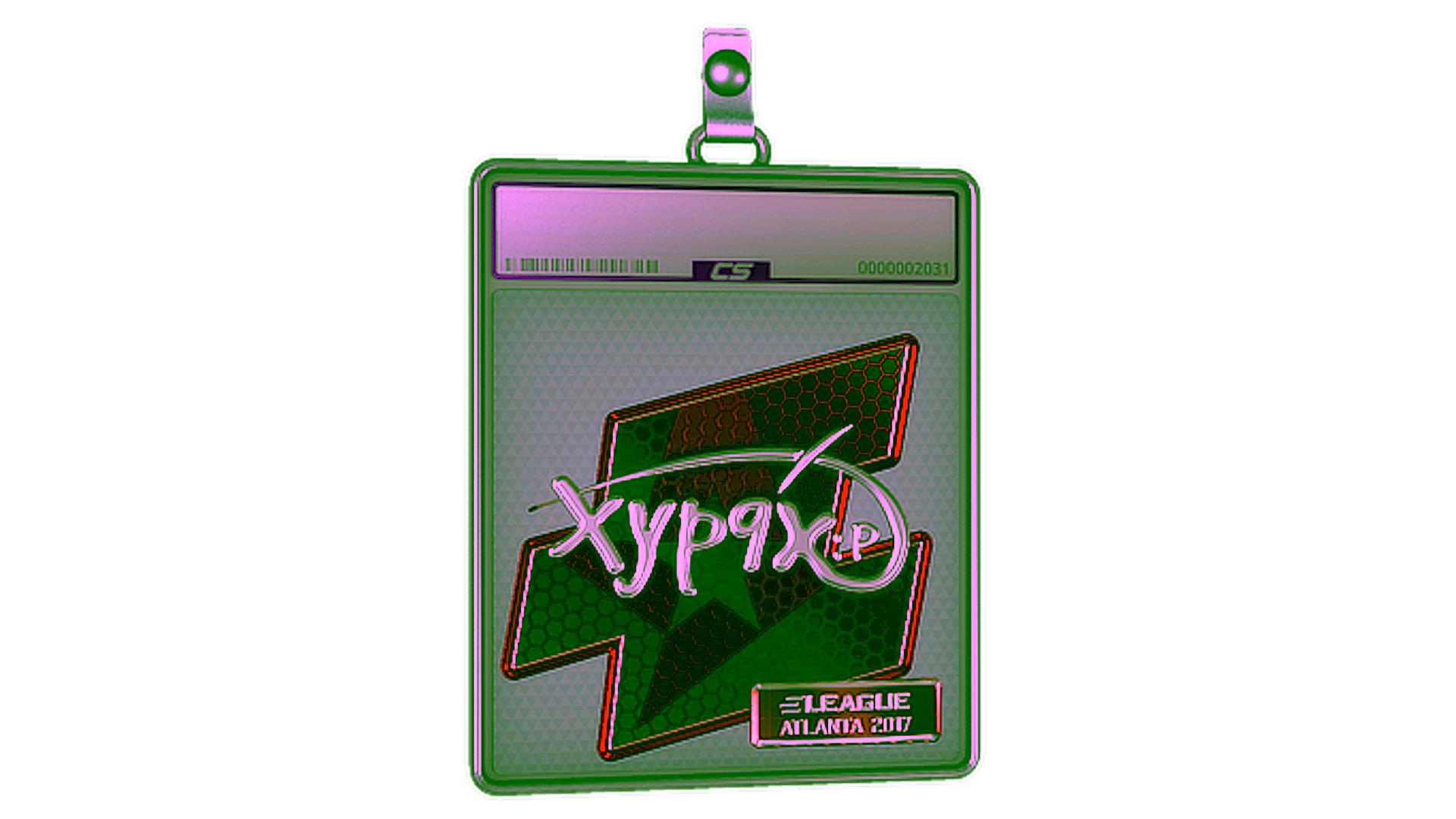 Display for Sticker Slab | Xyp9x (Foil) | Atlanta 2017