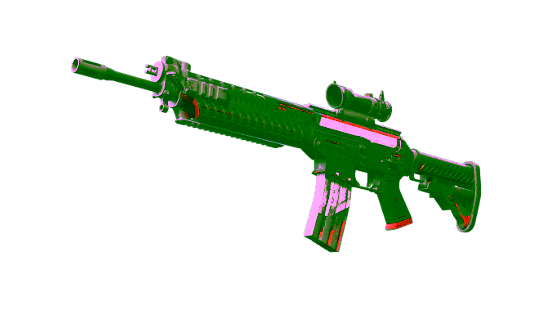 Exibição para StatTrak™ SG 553 | Cyrex (Battle-Scarred)