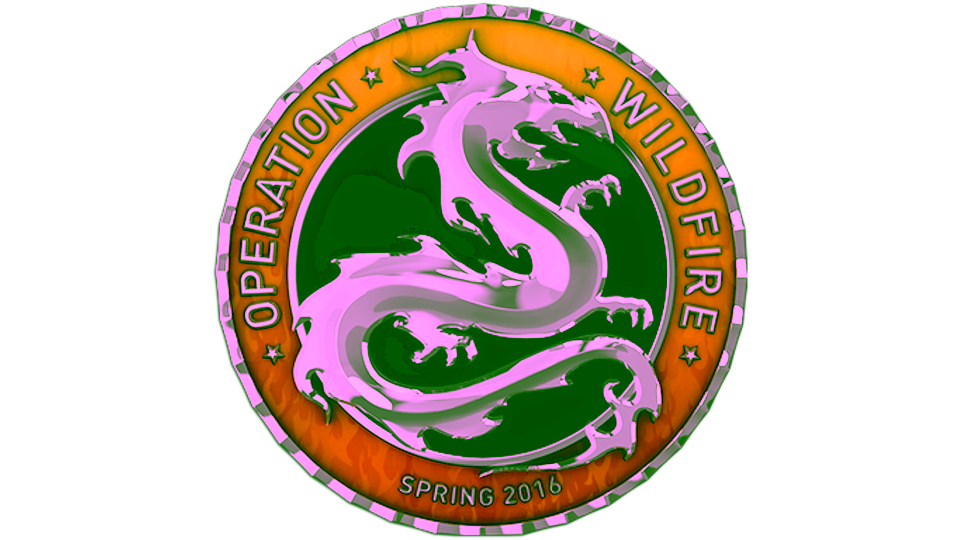 Display for Silver Operation Wildfire Coin