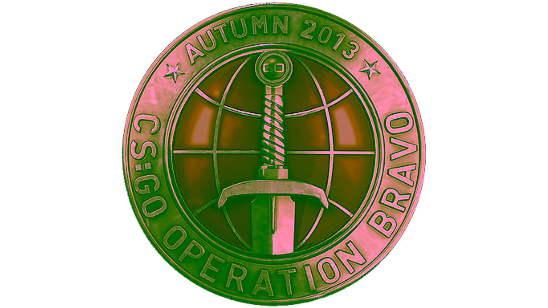 Display for Operation Bravo Challenge Coin