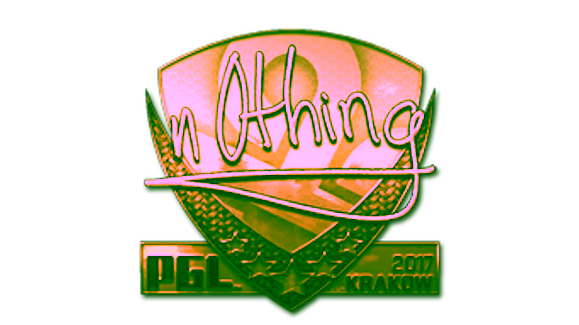 Display for Sticker | n0thing (Gold) | Krakow 2017