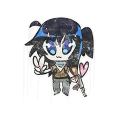 Sealed Graffiti Kawaii Killer Terrorist