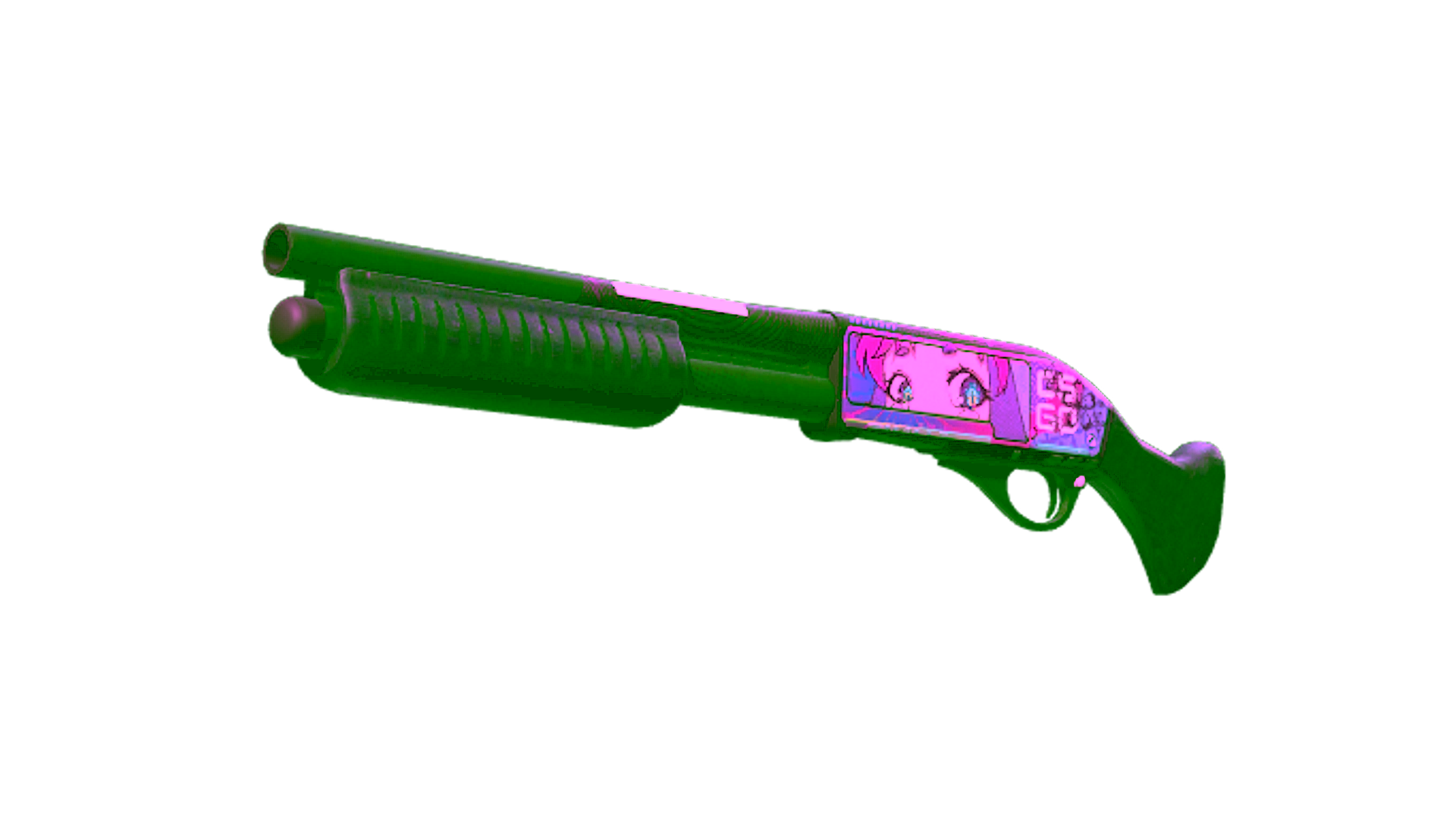 Display for StatTrak™ Sawed-Off | Kiss♥Love (Factory New)
