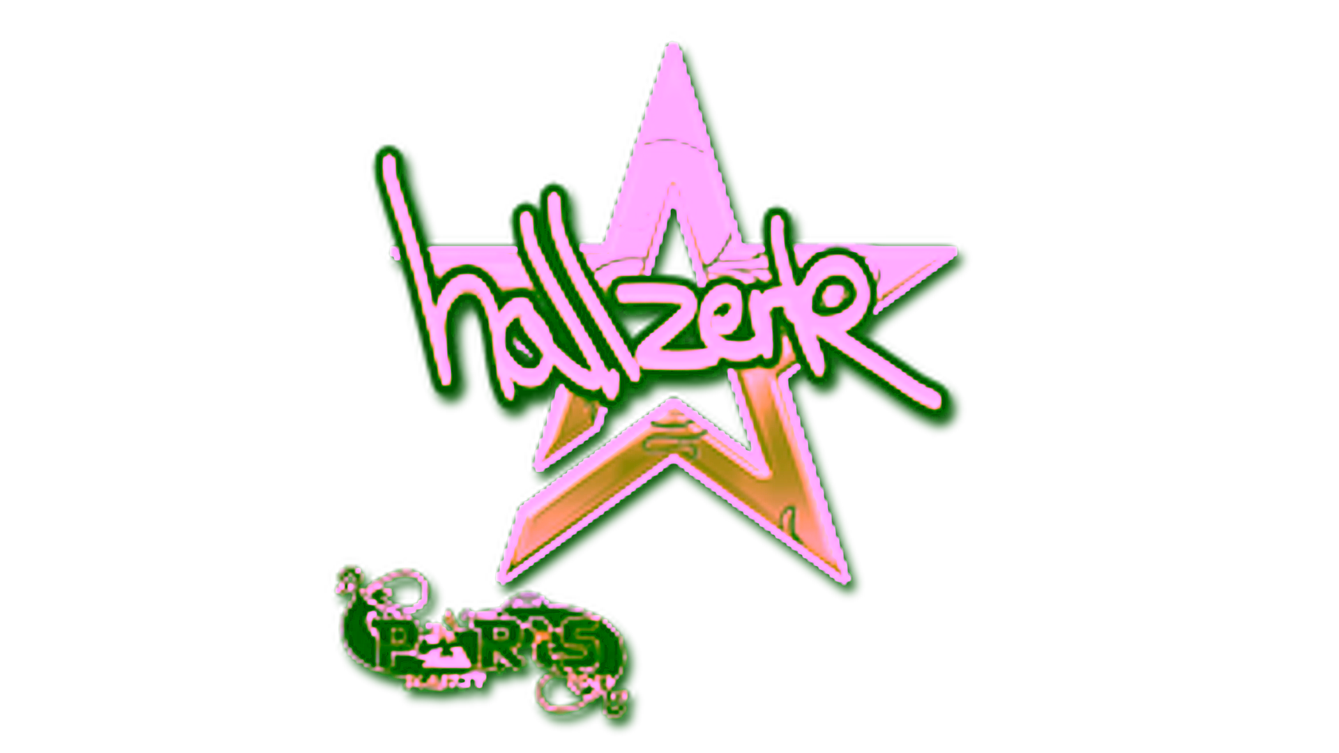 Display for Sticker | hallzerk (Gold) | Paris 2023