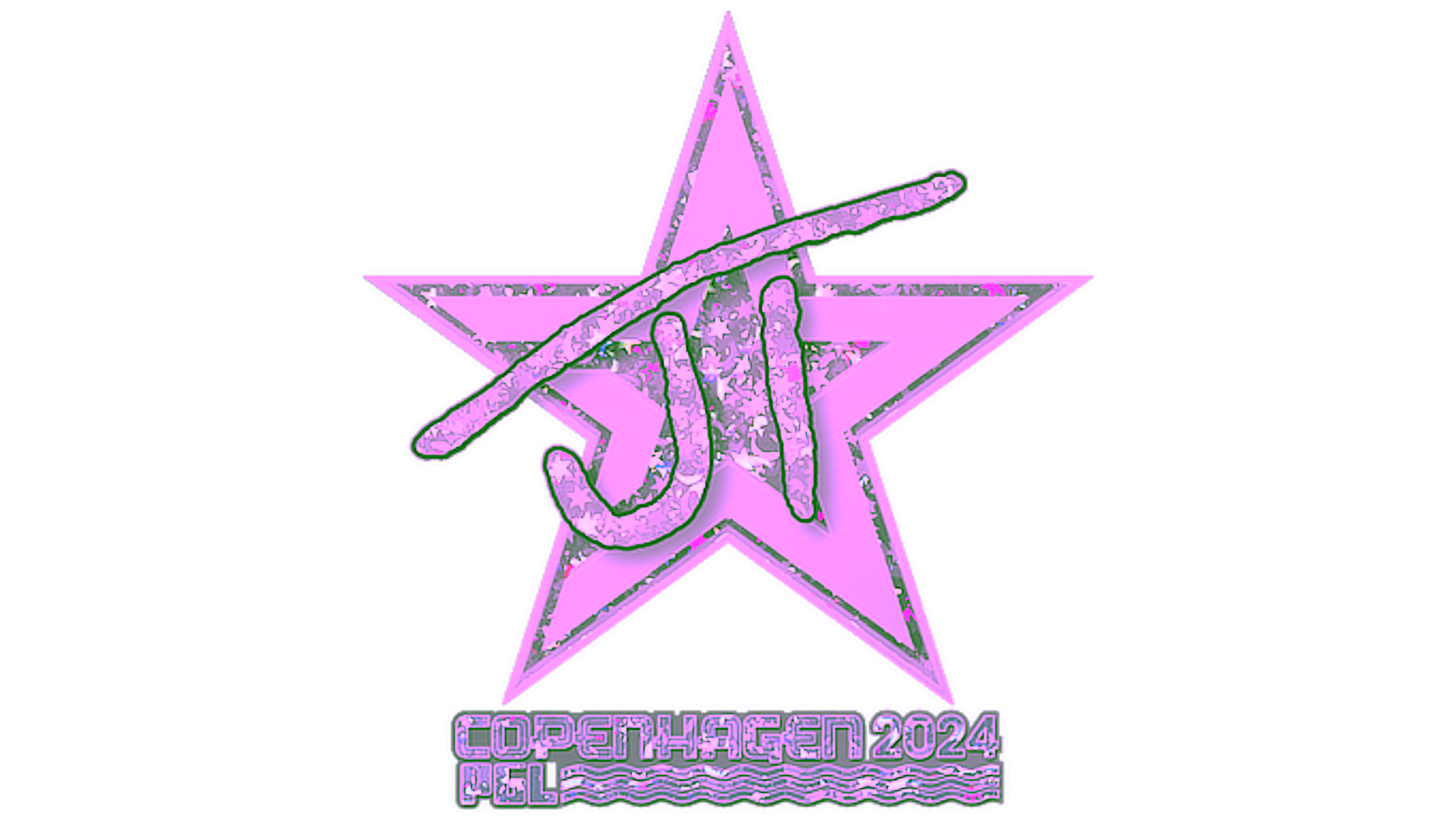 Display for Sticker | JT (Glitter) | Copenhagen 2024