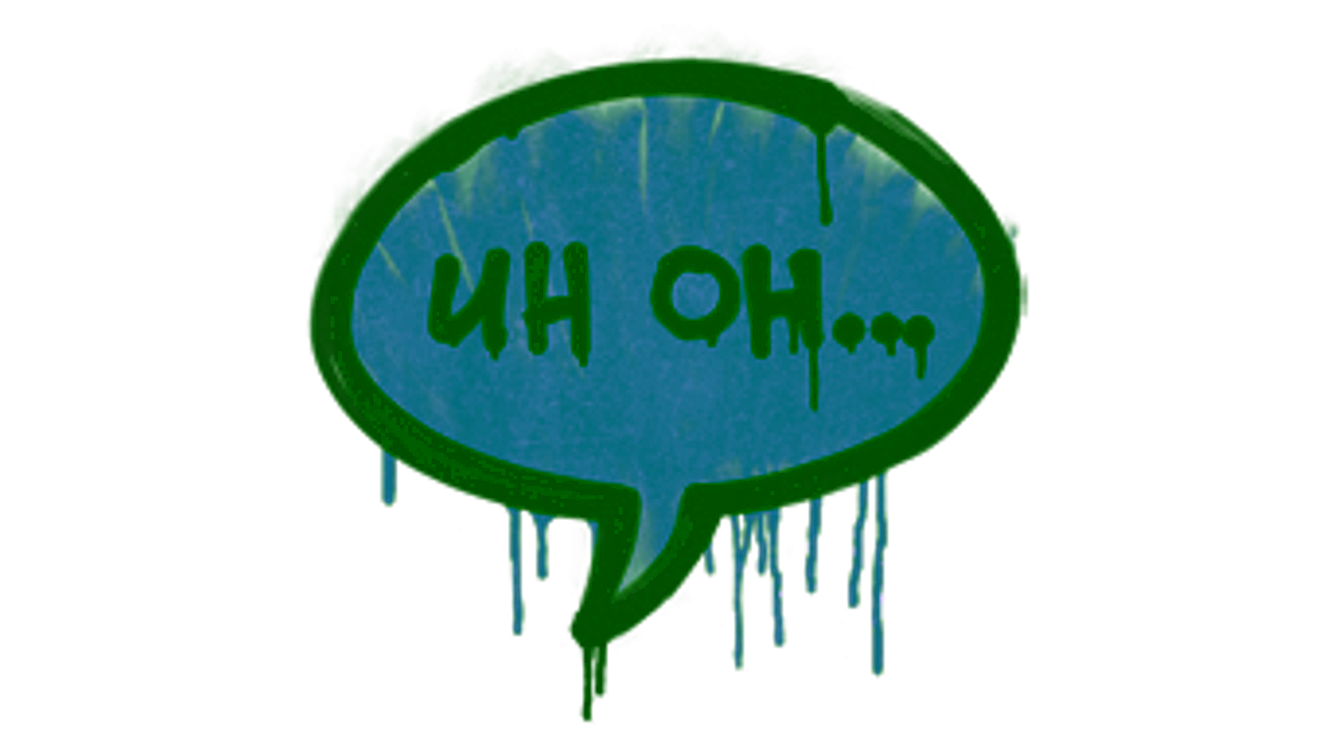 Display for Sealed Graffiti | Uh Oh (SWAT Blue)