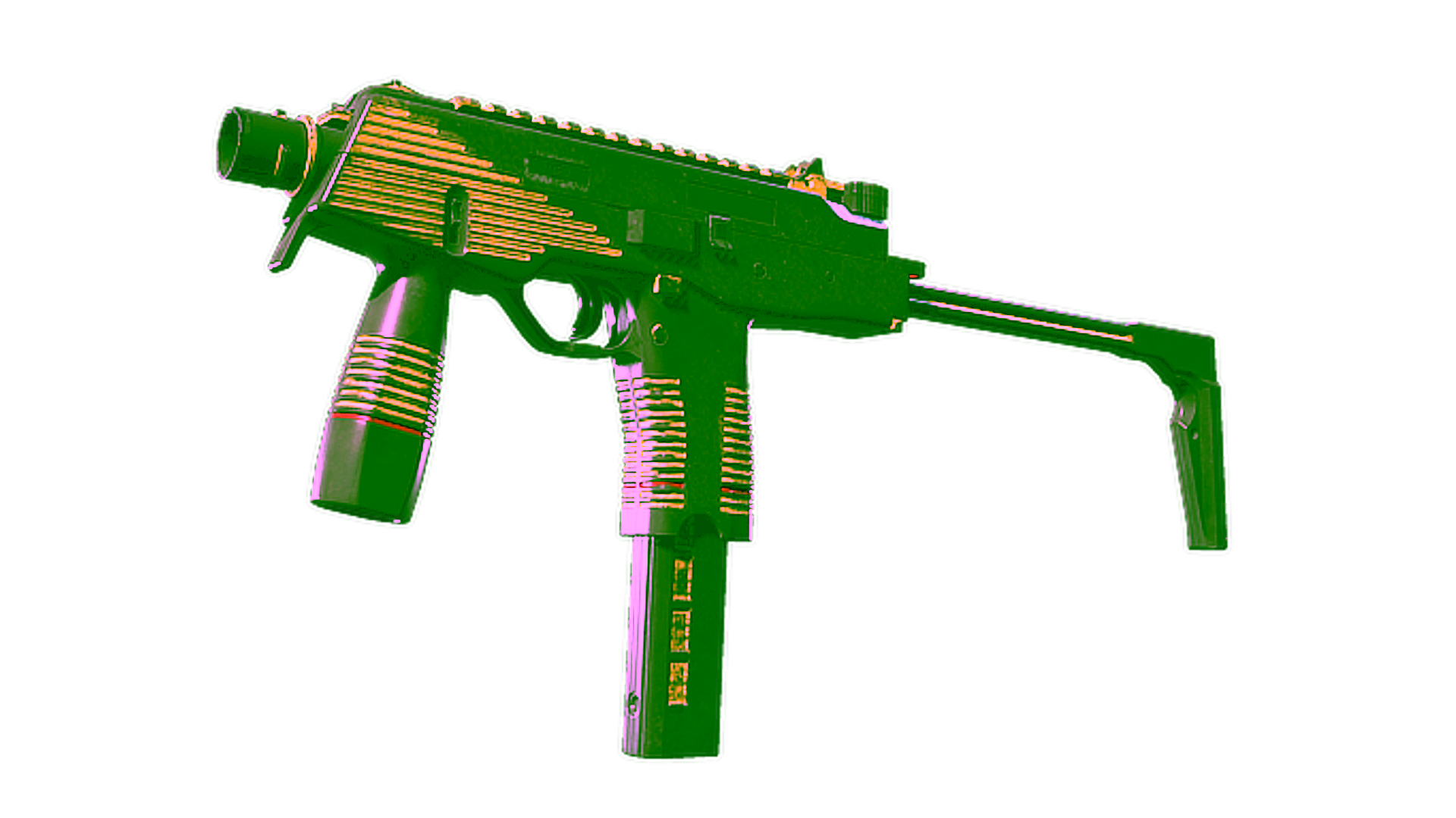 Display for Souvenir MP9 | Bee-Tron (Battle-Scarred)