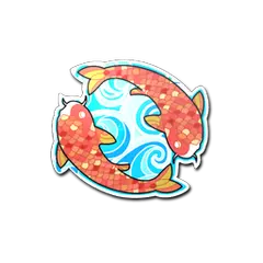 Sticker Twin Koi