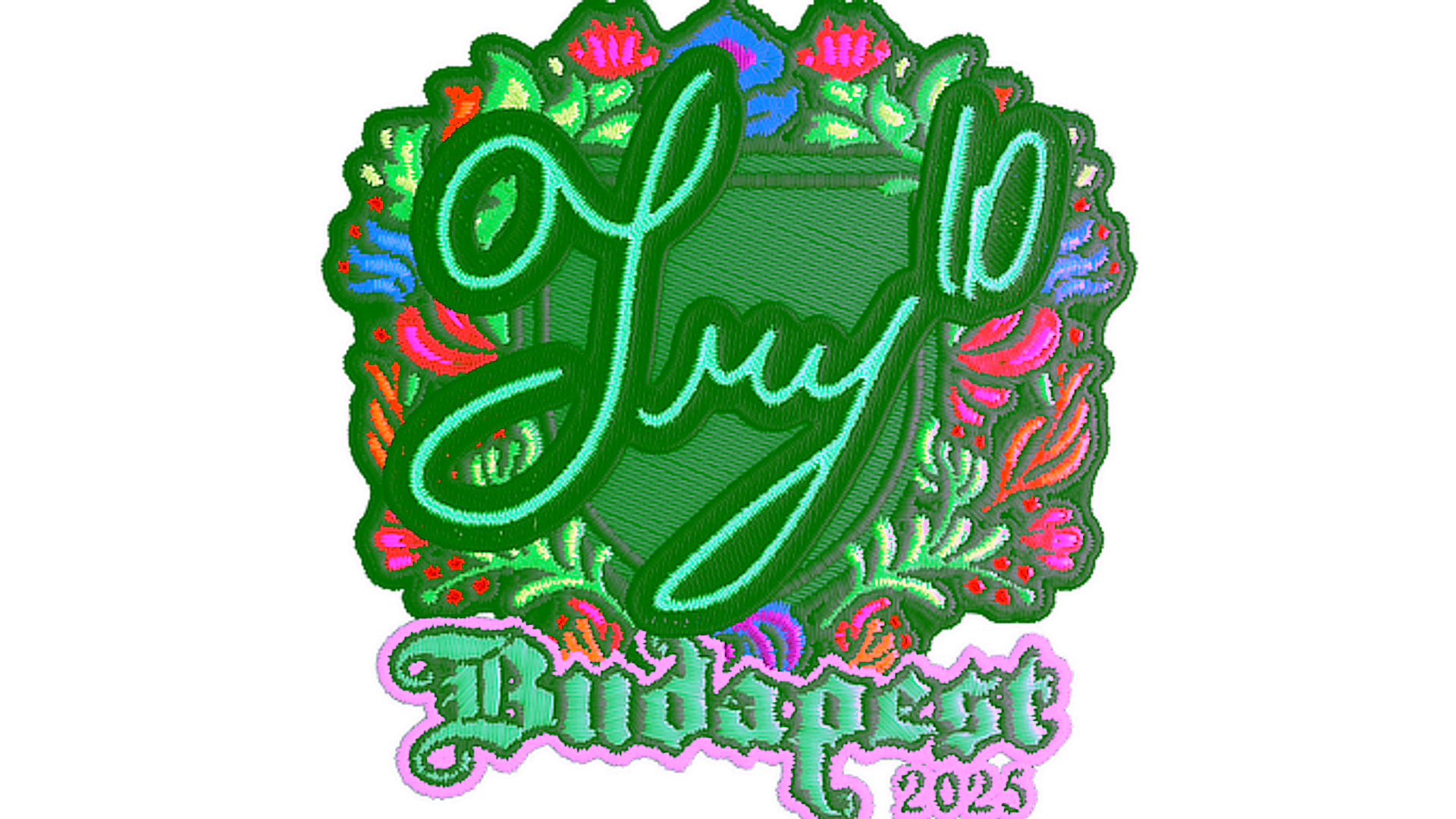 Display for Sticker | TRY (Embroidered) | Budapest 2025