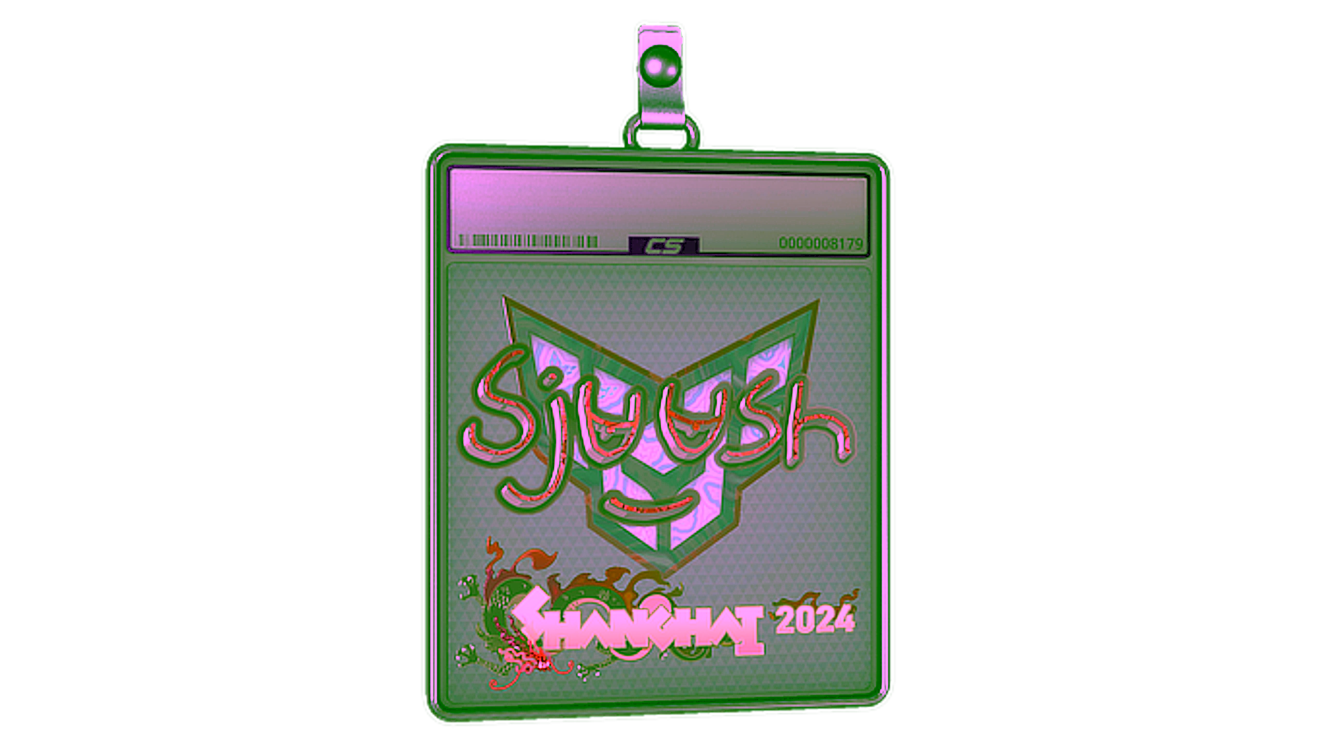 Display for Sticker Slab | sjuush (Holo) | Shanghai 2024