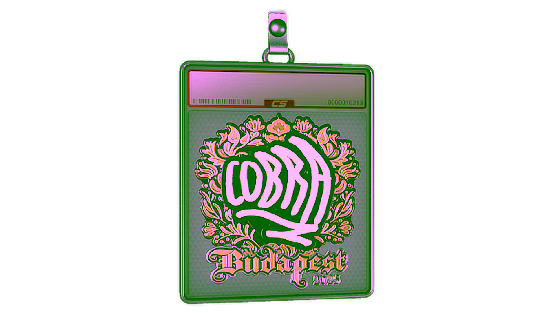 Exibição para Sticker Slab | cobra (Gold) | Budapest 2025