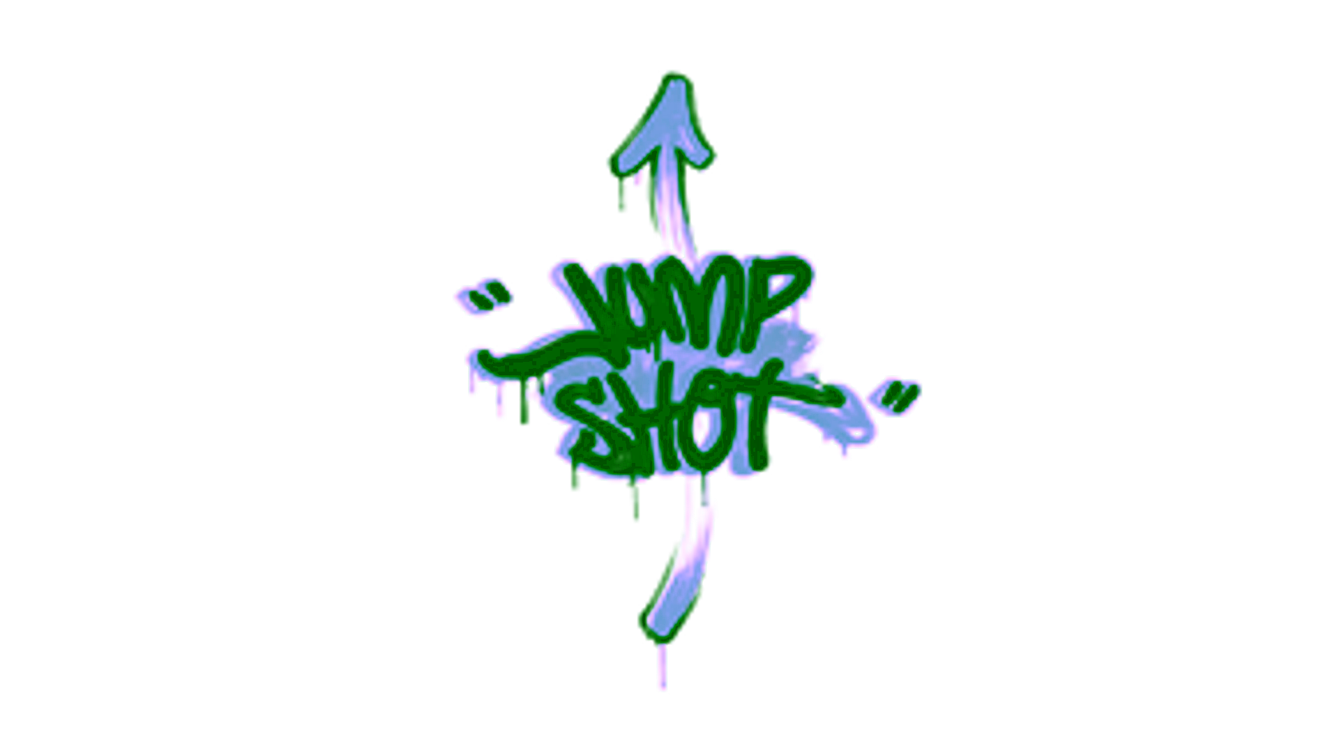 Display for Sealed Graffiti | Jump Shot (Wire Blue)