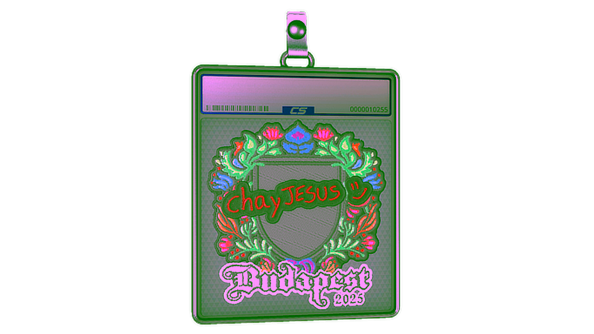 Display for Sticker Slab | chayJESUS (Embroidered) | Budapest 2025