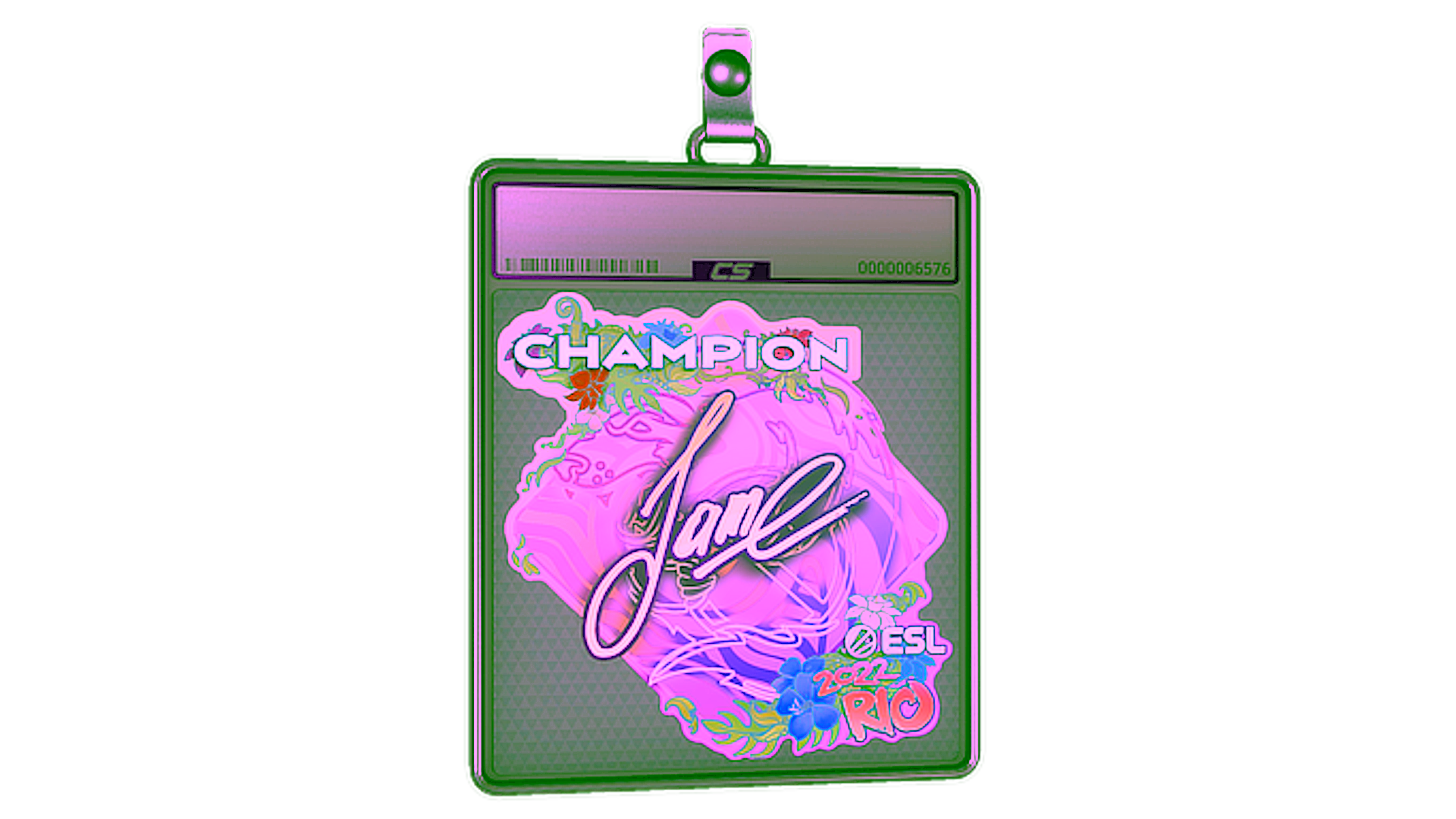Mostrar para Sticker Slab | Jame (Holo, Champion) | Rio 2022