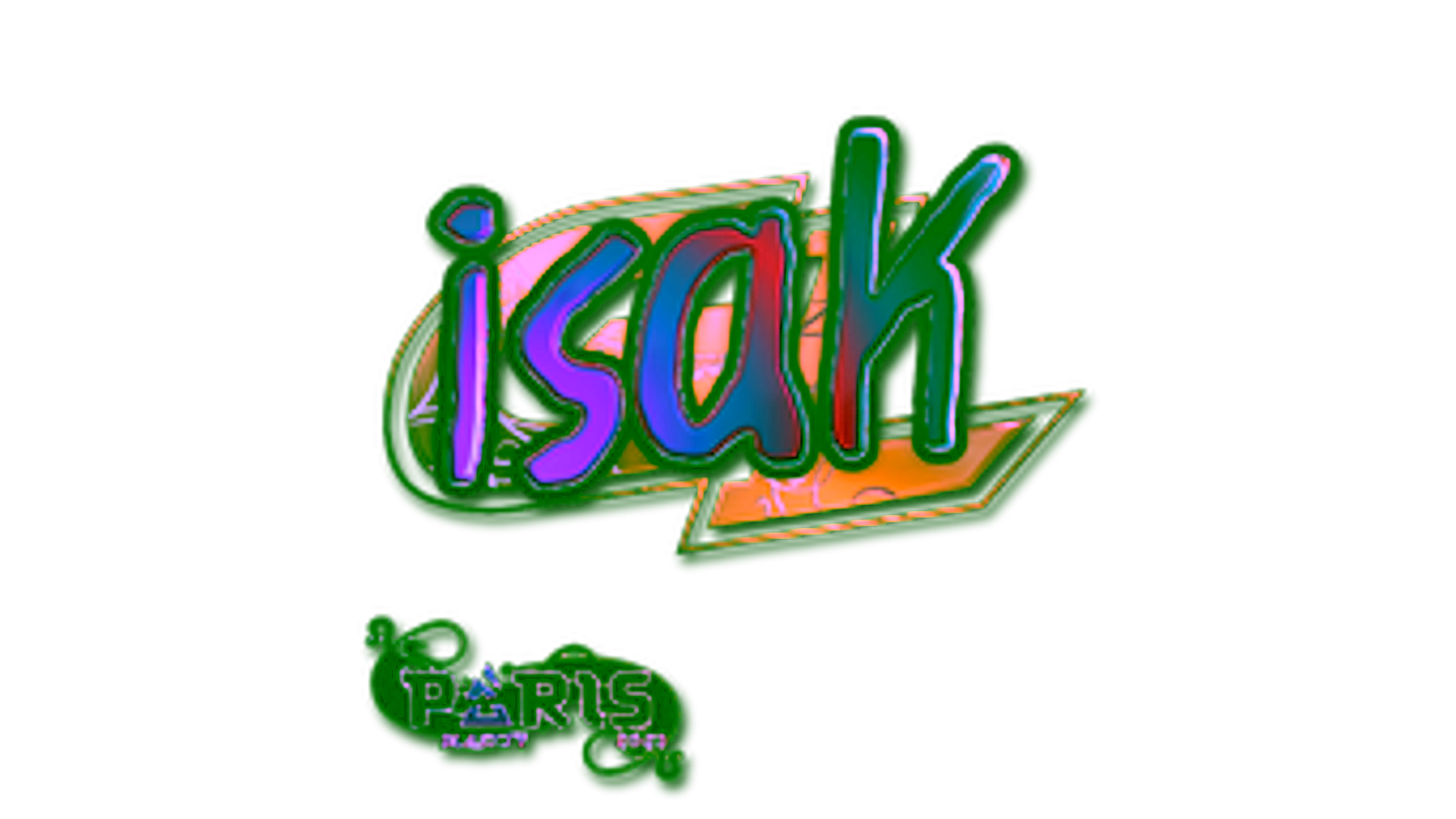 Display for Sticker | isak (Holo) | Paris 2023