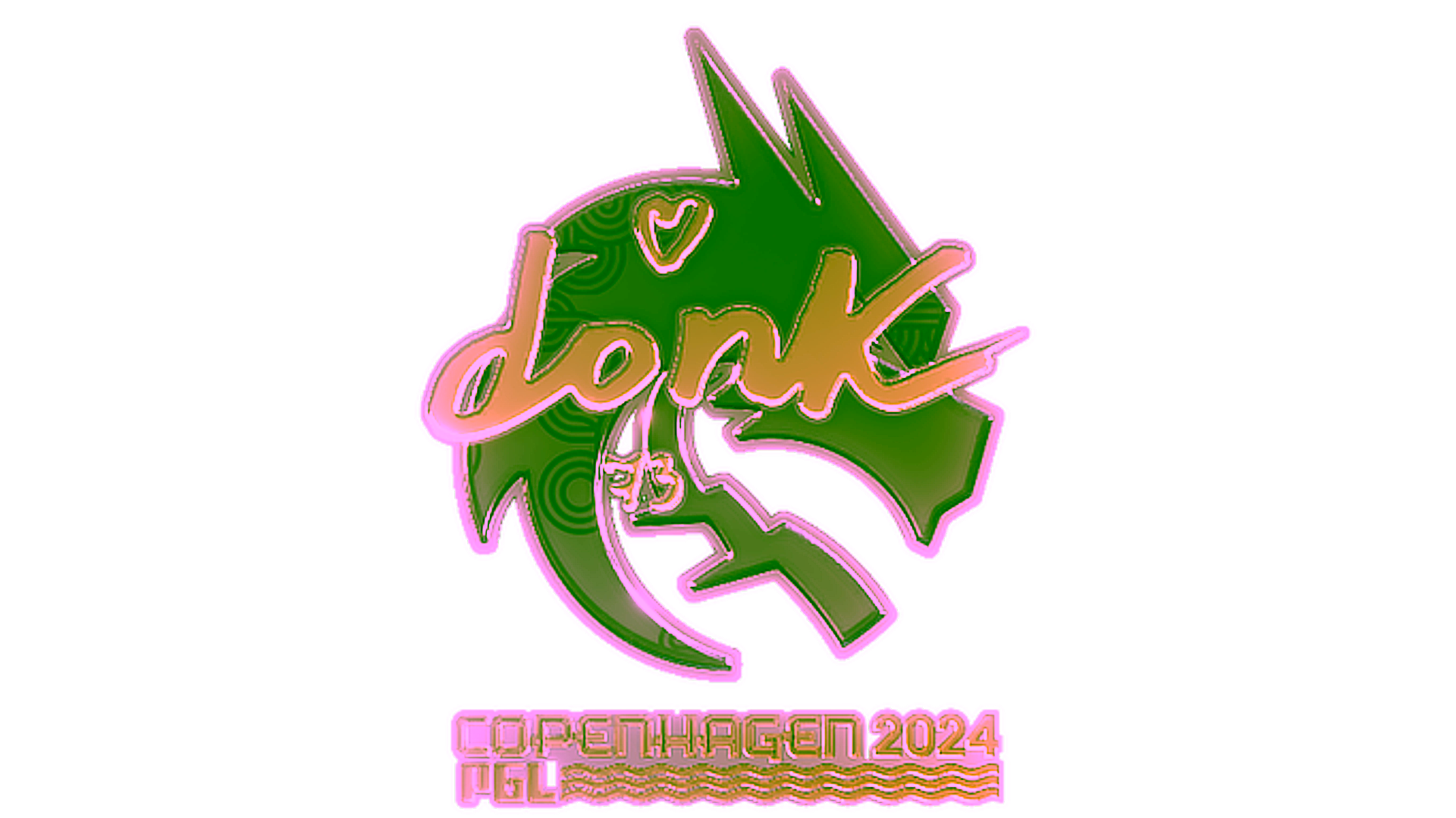 Visar för Sticker | donk (Gold) | Copenhagen 2024