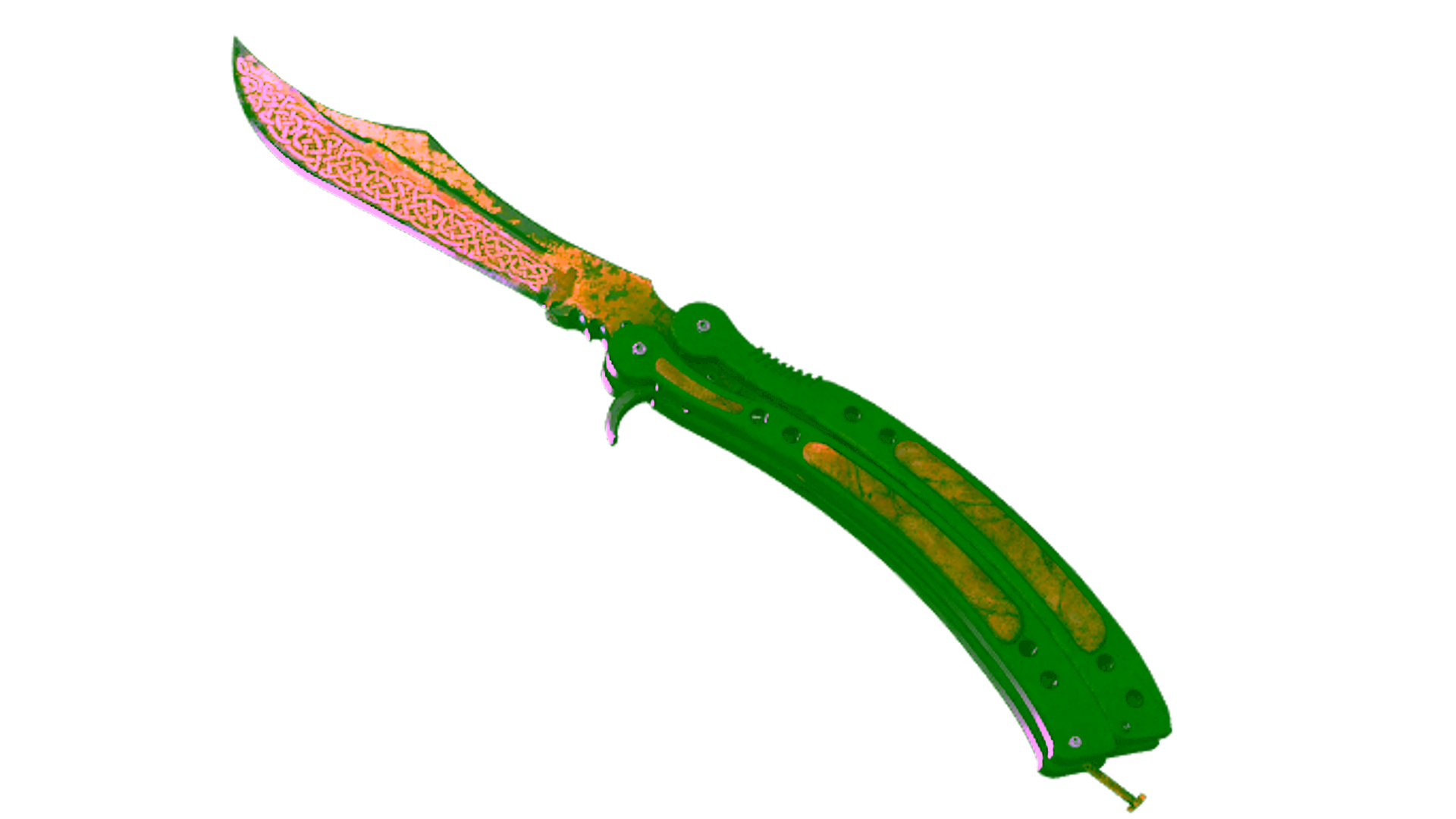 Display for ★ StatTrak™ Butterfly Knife | Lore (Battle-Scarred)