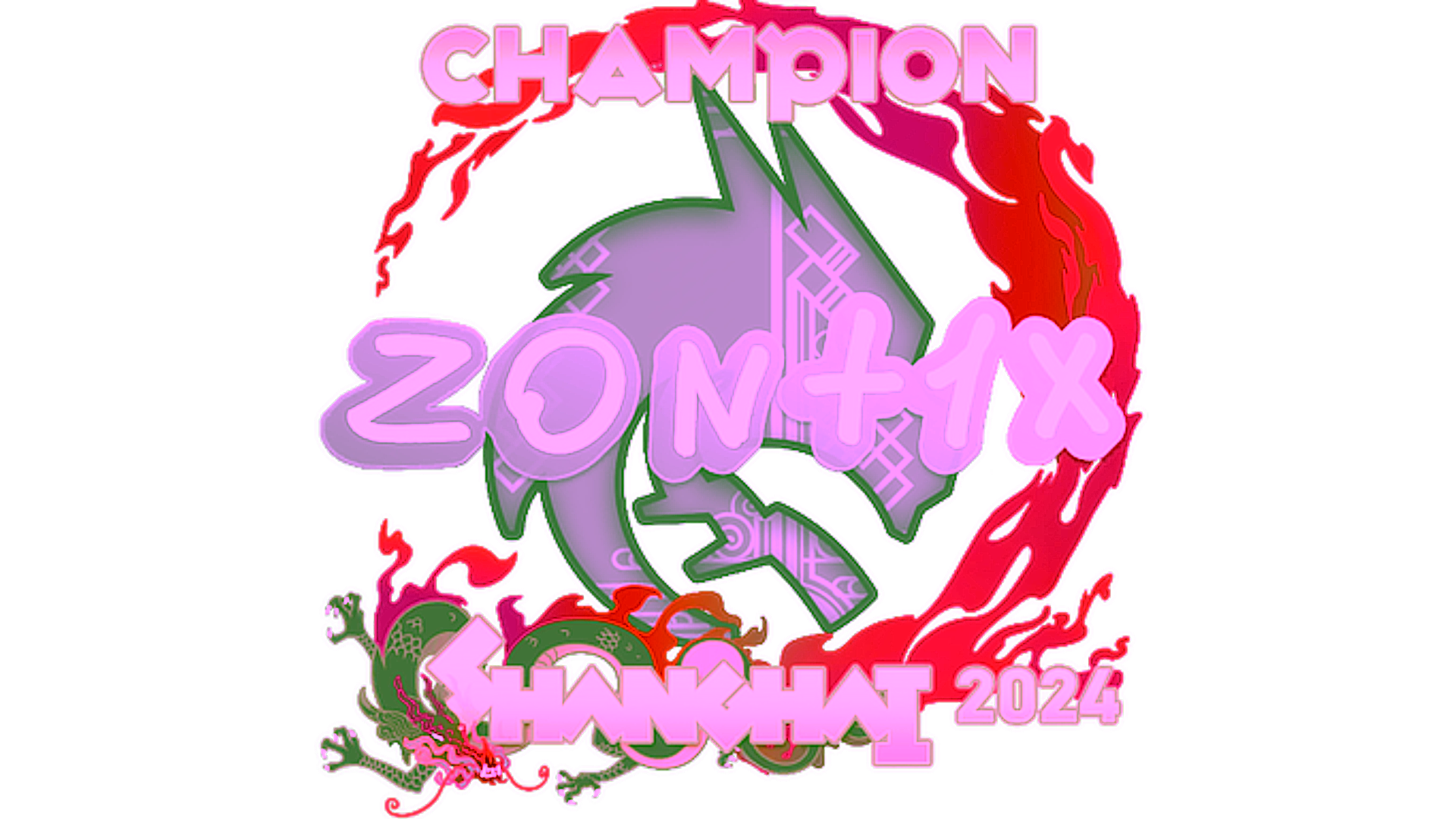 Display for Sticker | zont1x (Champion) | Shanghai 2024