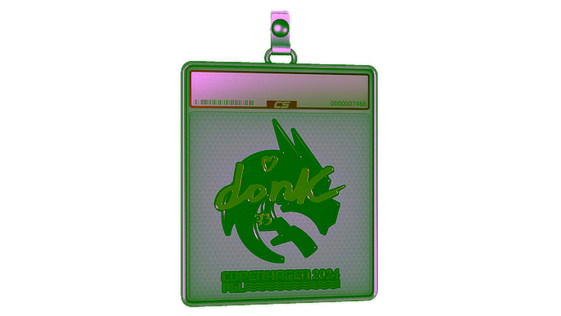 Display for Sticker Slab | donk (Gold) | Copenhagen 2024