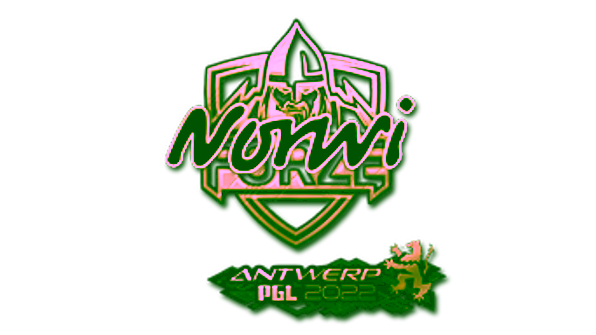 Display for Sticker | Norwi (Gold) | Antwerp 2022