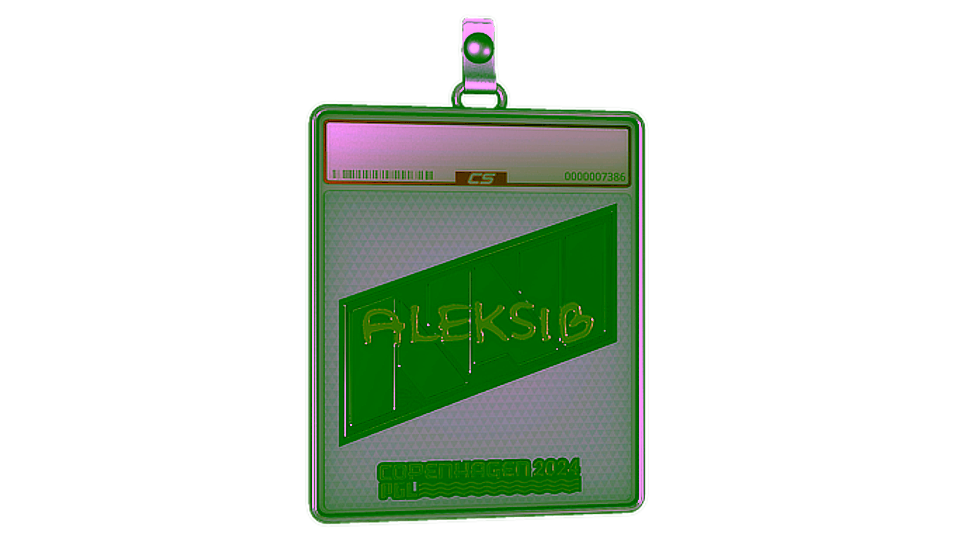 Display for Sticker Slab | Aleksib (Gold) | Copenhagen 2024