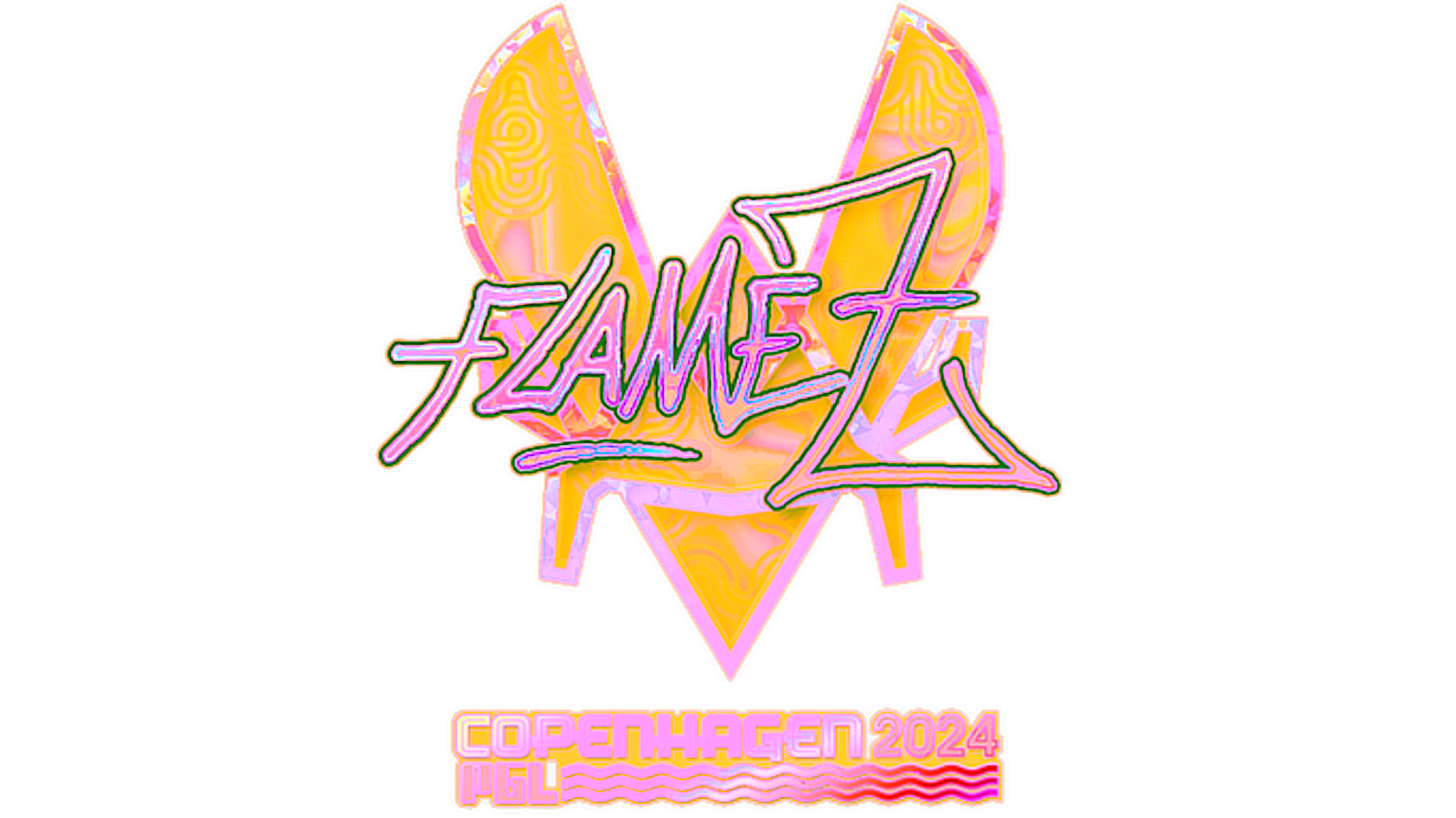 Sticker | FlameZ (Holo) | Copenhagen 2024 için görüntü