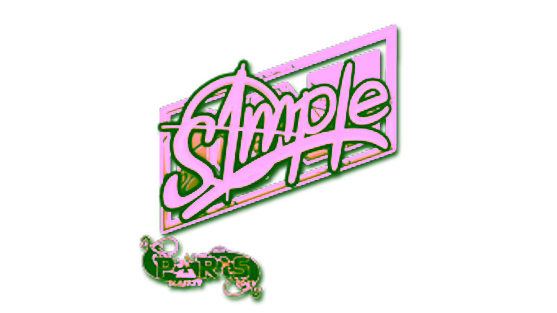 Дисплей для Sticker | s1mple (Gold) | Paris 2023