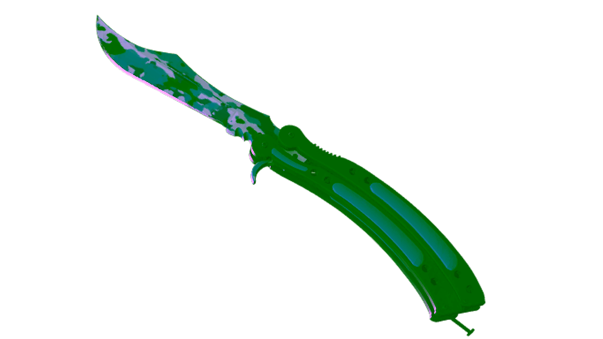 Display for ★ StatTrak™ Butterfly Knife | Bright Water (Minimal Wear)