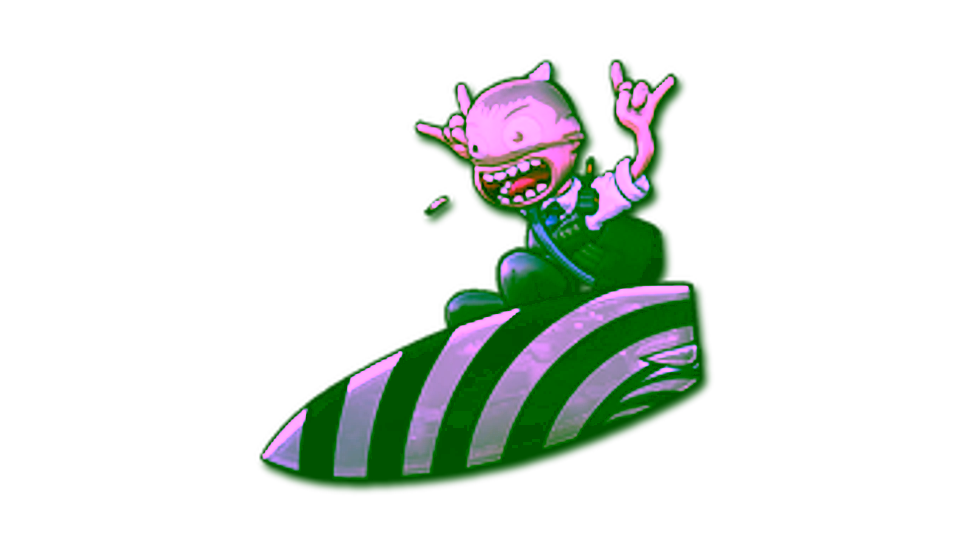 Display for Sticker | Hypnotic Surf K (Foil)