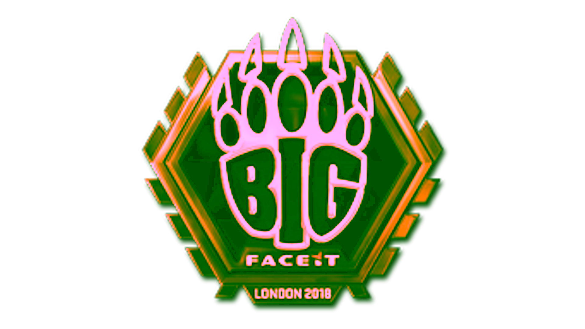 Display for Sticker | BIG (Gold) | London 2018