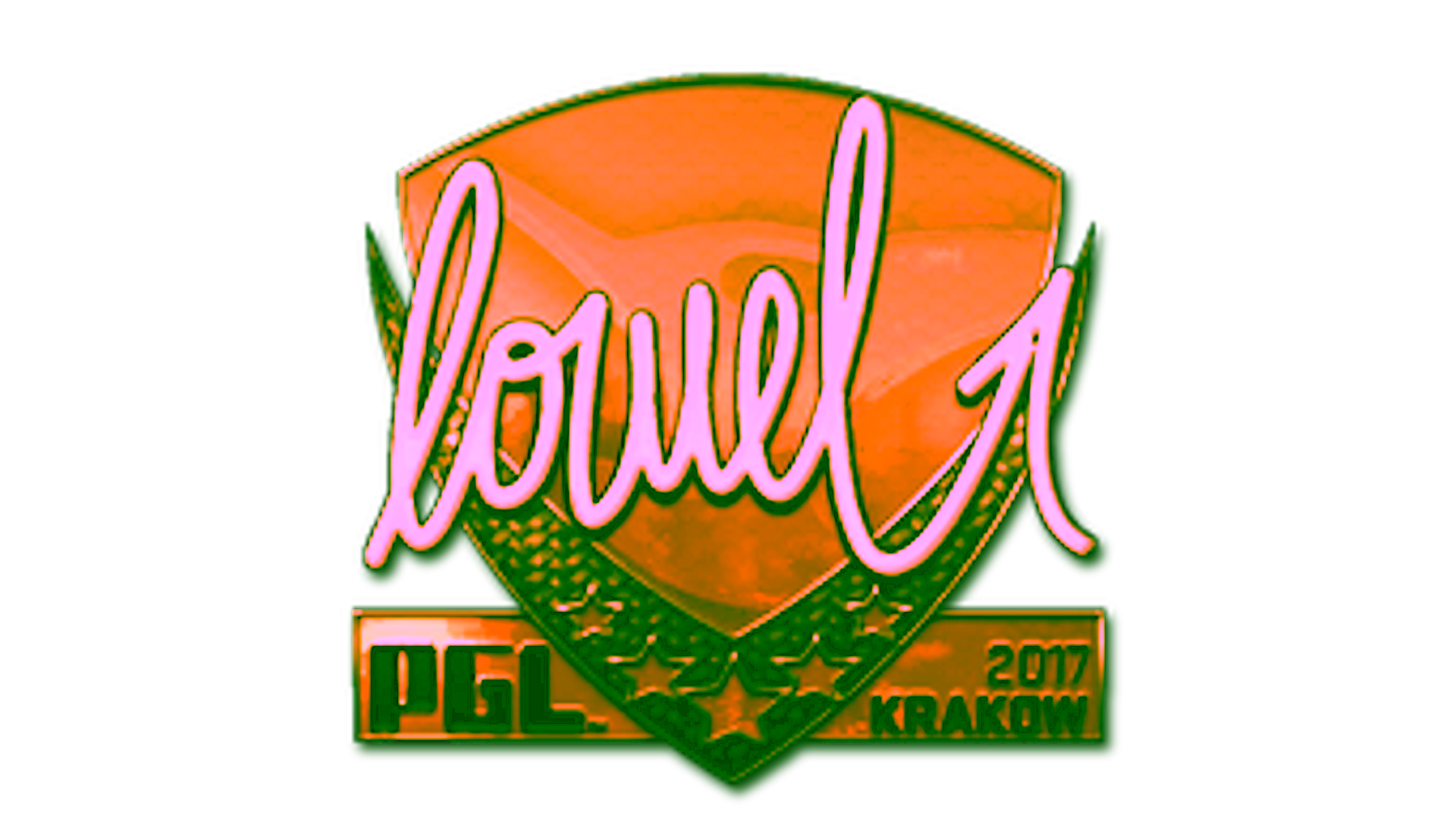 Display for Sticker | loWel (Gold) | Krakow 2017