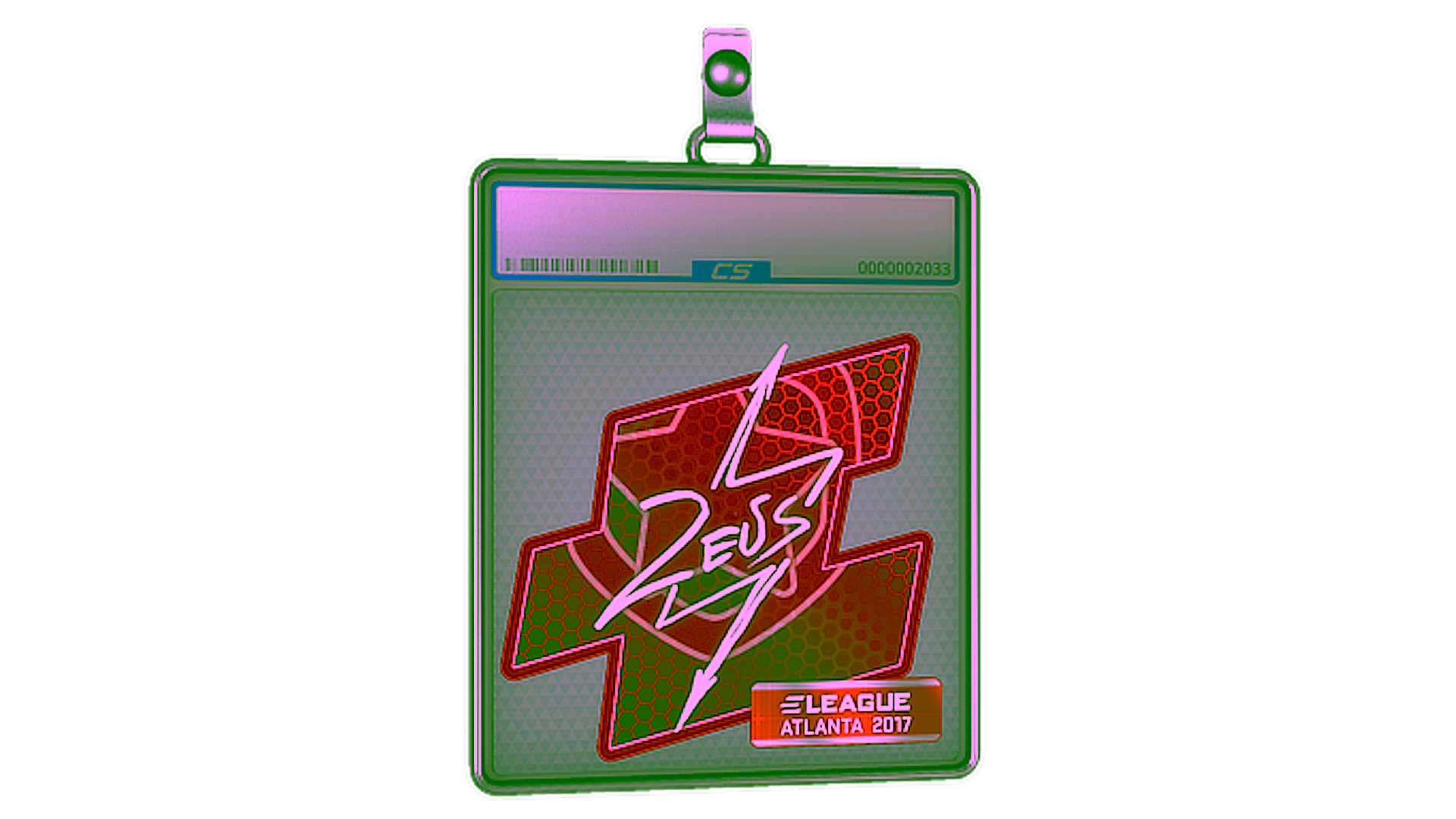 Sticker Slab | Zeus | Atlanta 2017 için görüntü