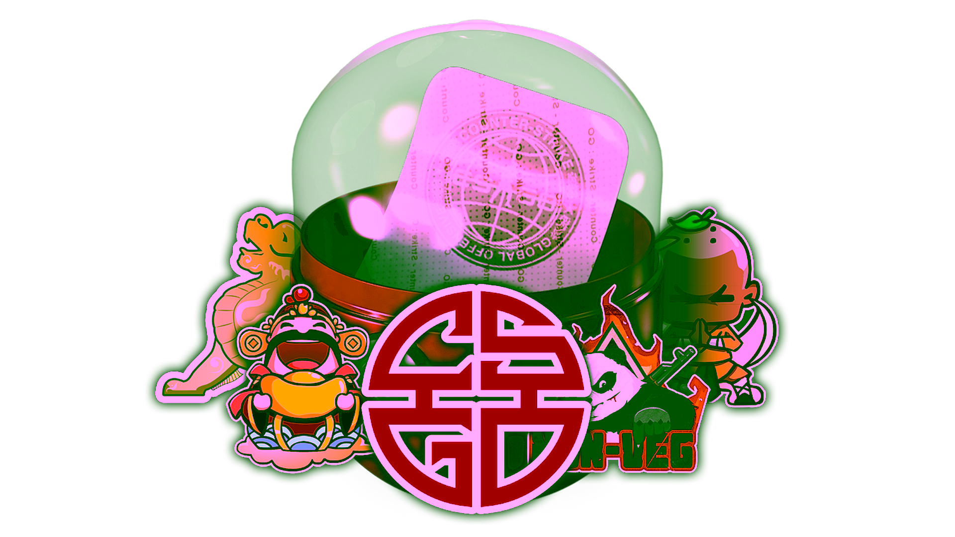 Display for Perfect World Sticker Capsule 2