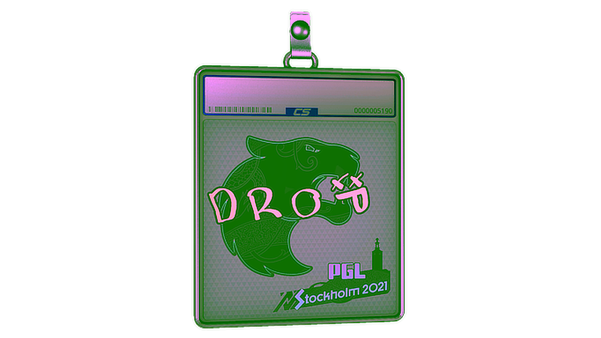 Display for Sticker Slab | drop (Holo) | Stockholm 2021