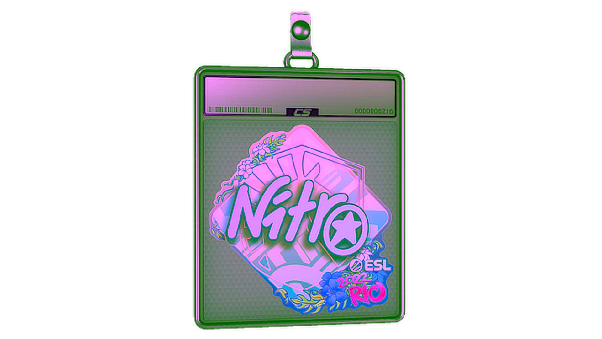 Display for Sticker Slab | nitr0 (Holo) | Rio 2022