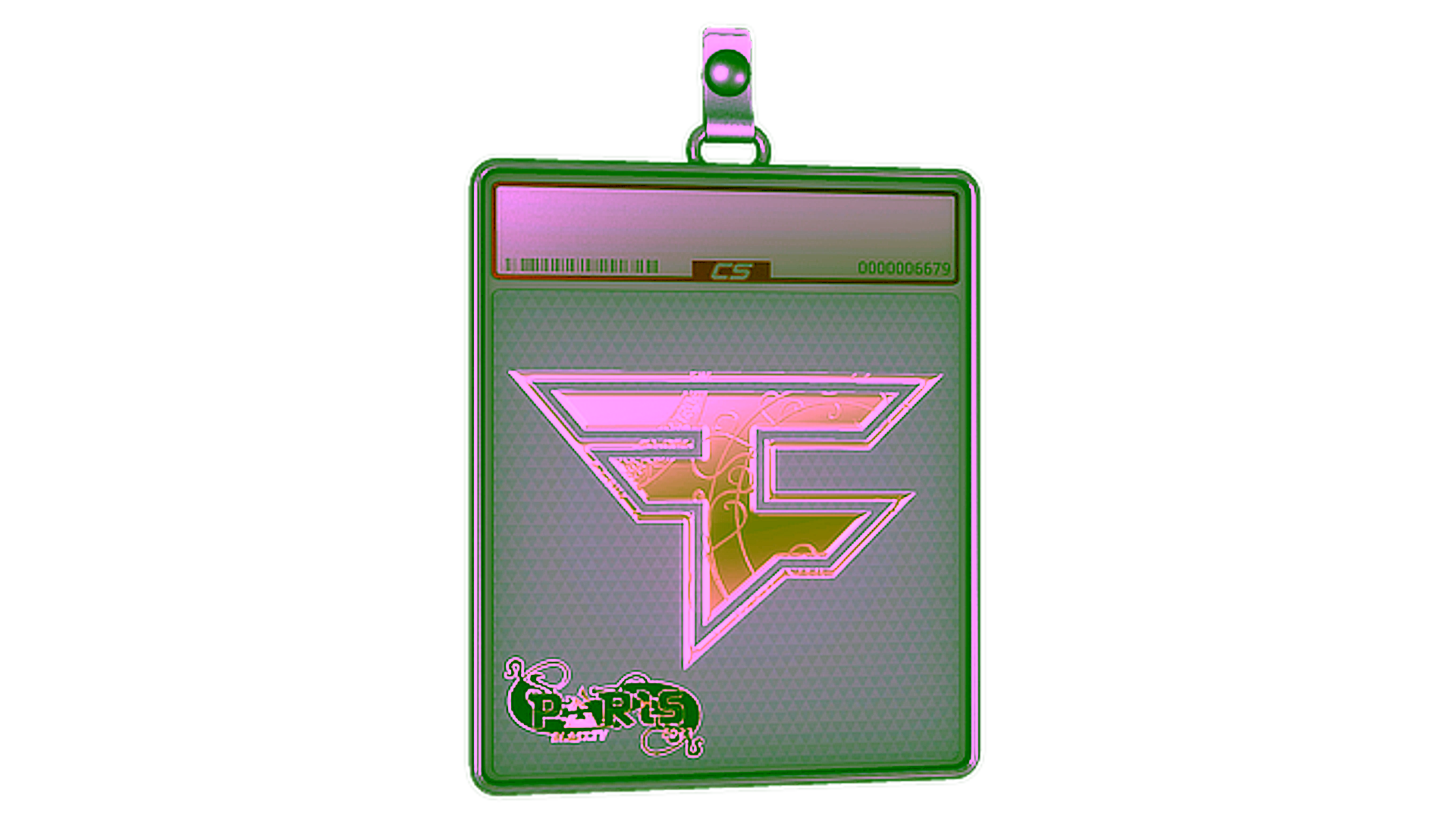 Display for Sticker Slab | FaZe Clan (Gold) | Paris 2023