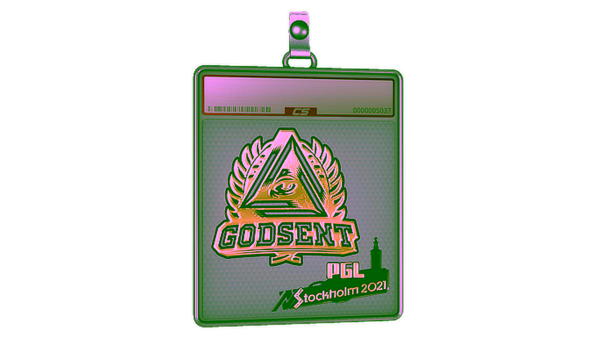 Anzeige für Sticker Slab | GODSENT (Gold) | Stockholm 2021