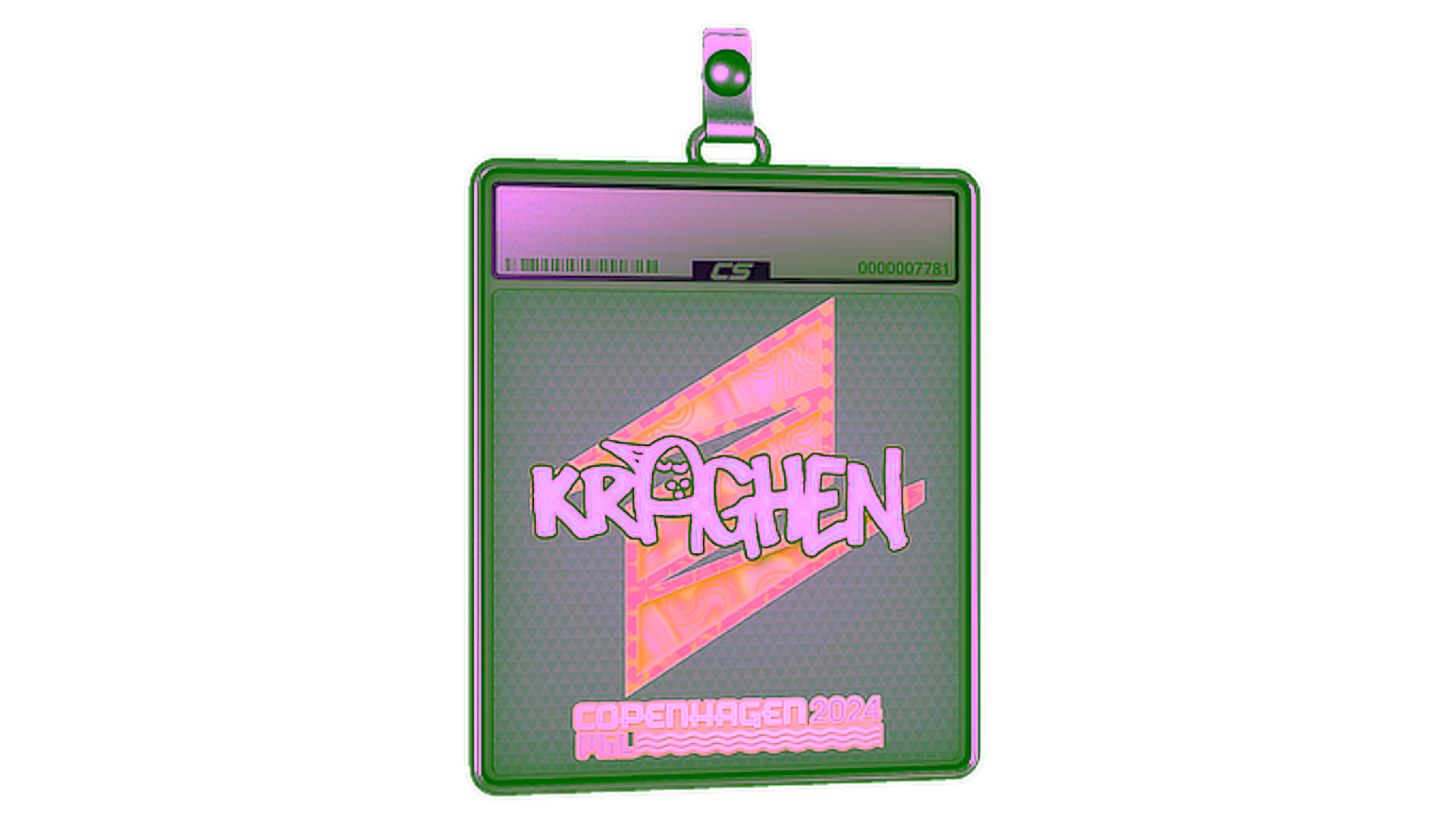 Display for Sticker Slab | kraghen (Holo) | Copenhagen 2024