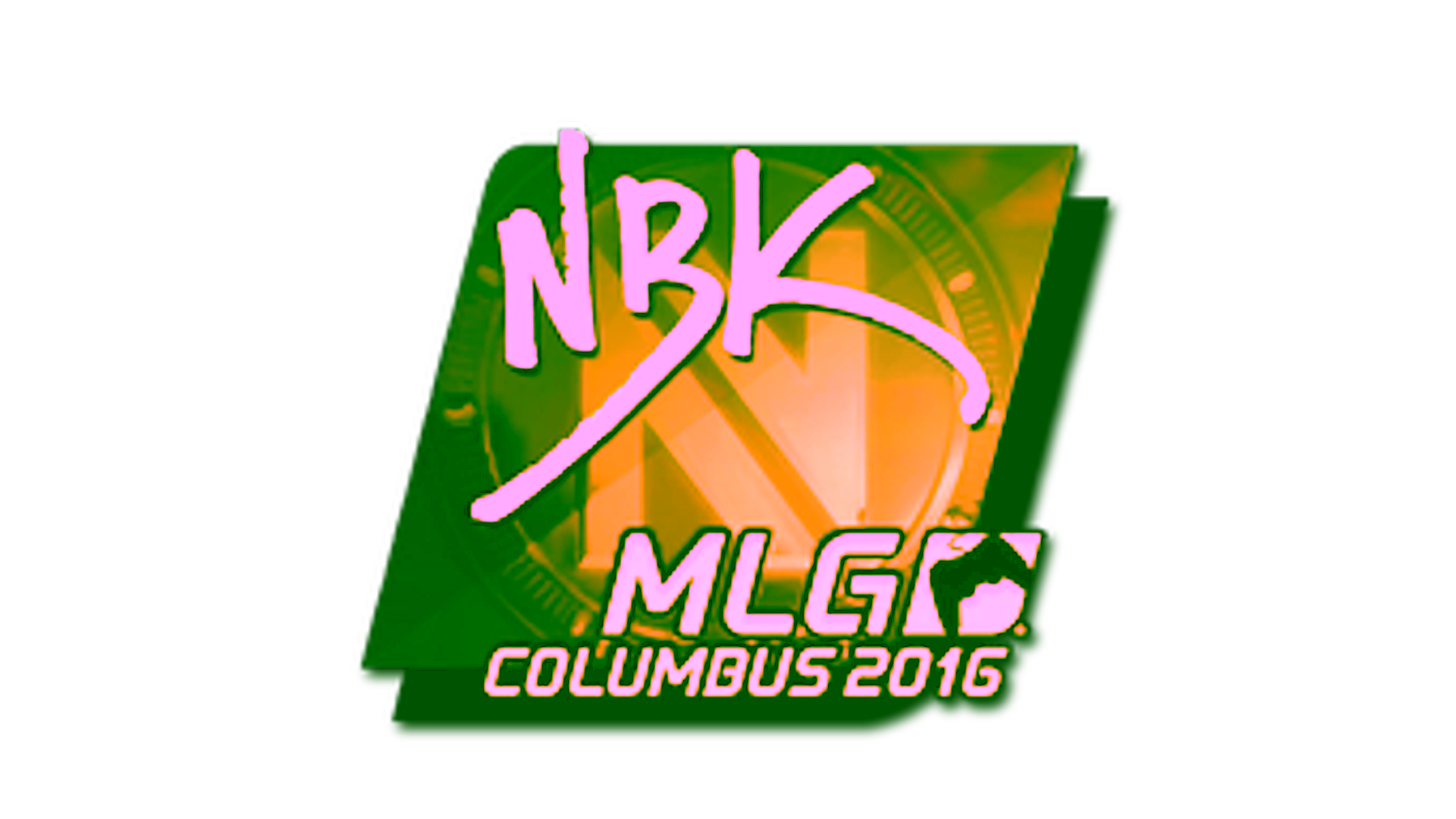 Visar för Sticker | NBK- (Gold) | MLG Columbus 2016