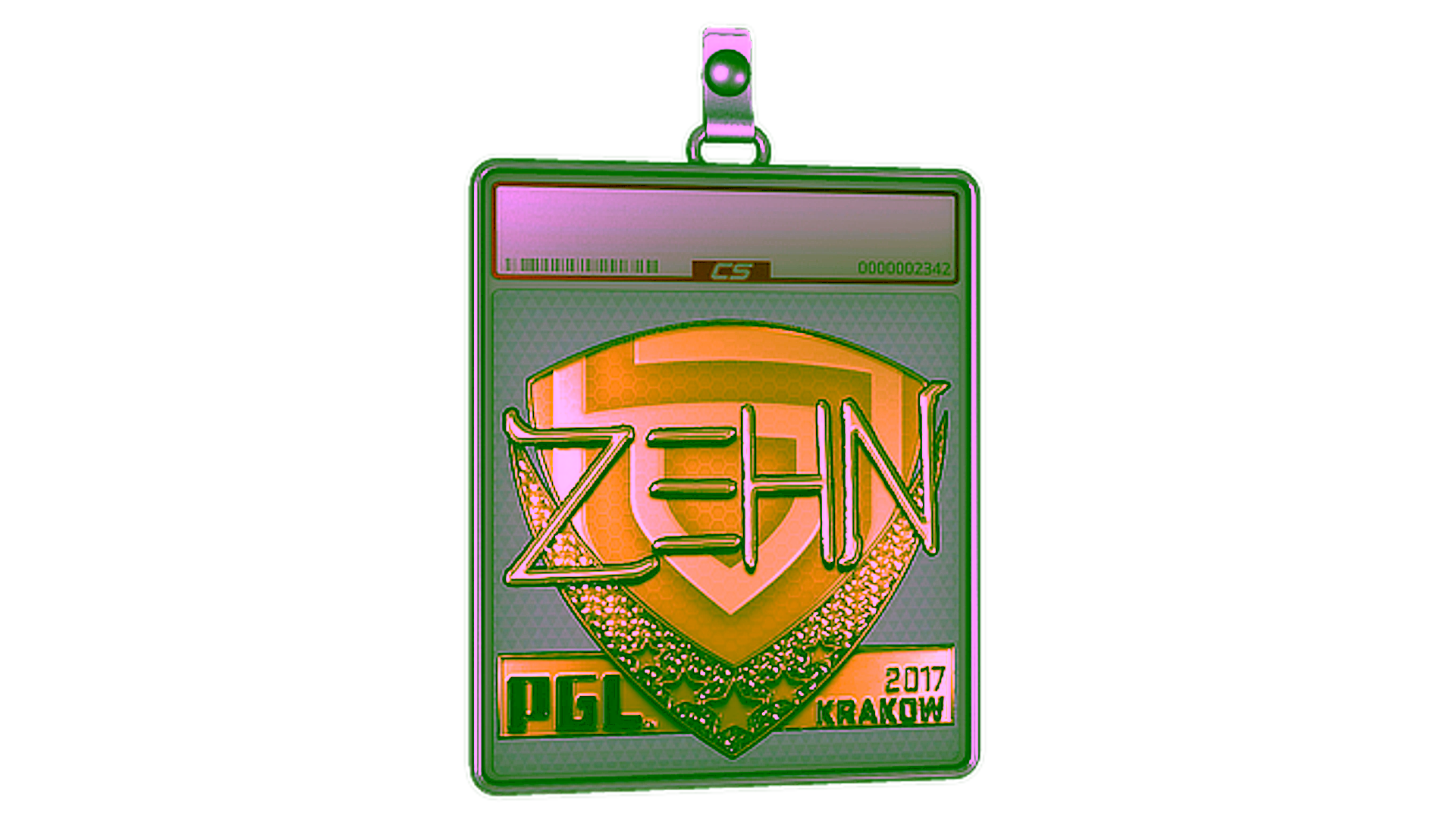 Display for Sticker Slab | zehN (Gold) | Krakow 2017