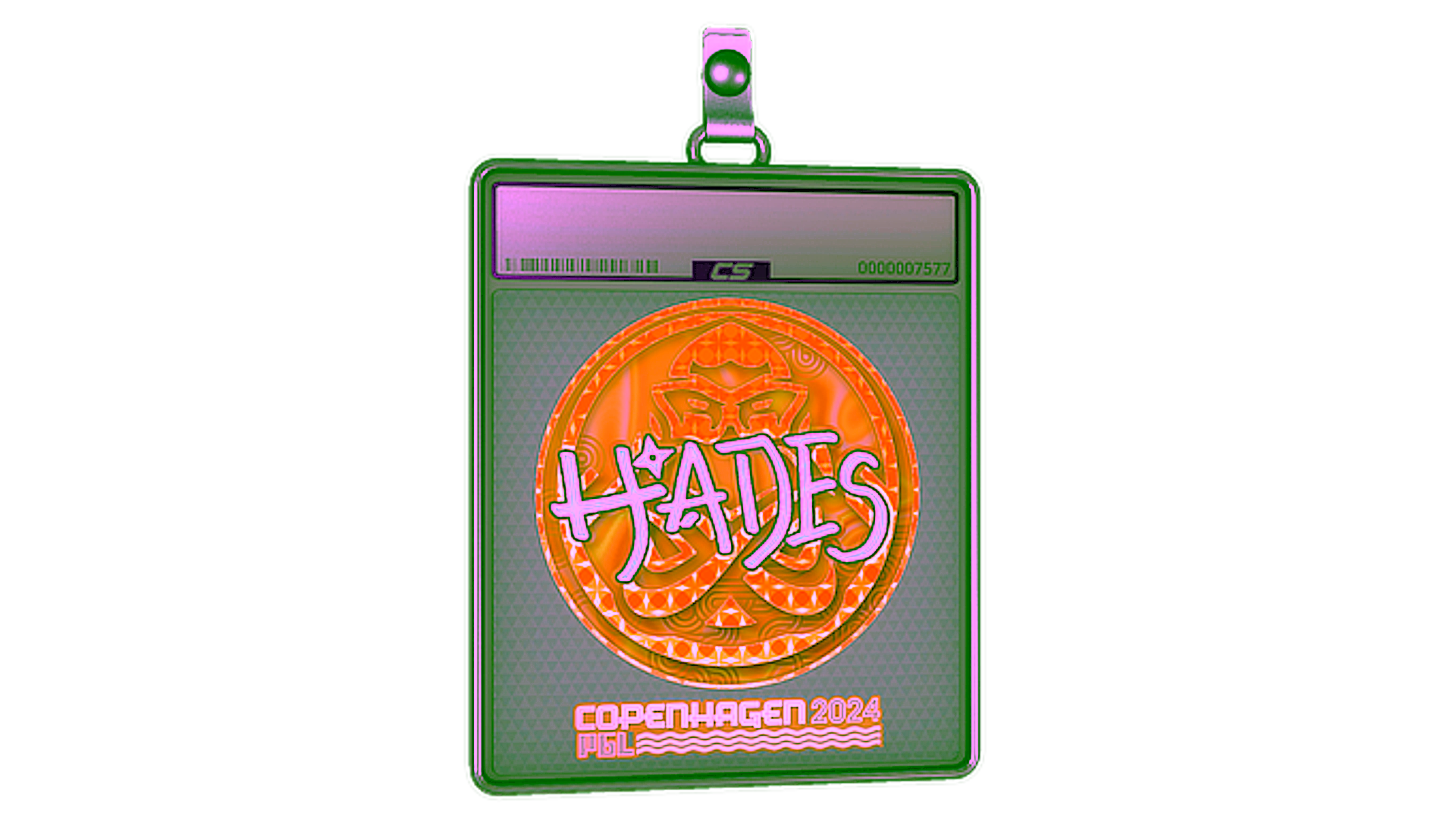 Display for Sticker Slab | hades (Holo) | Copenhagen 2024