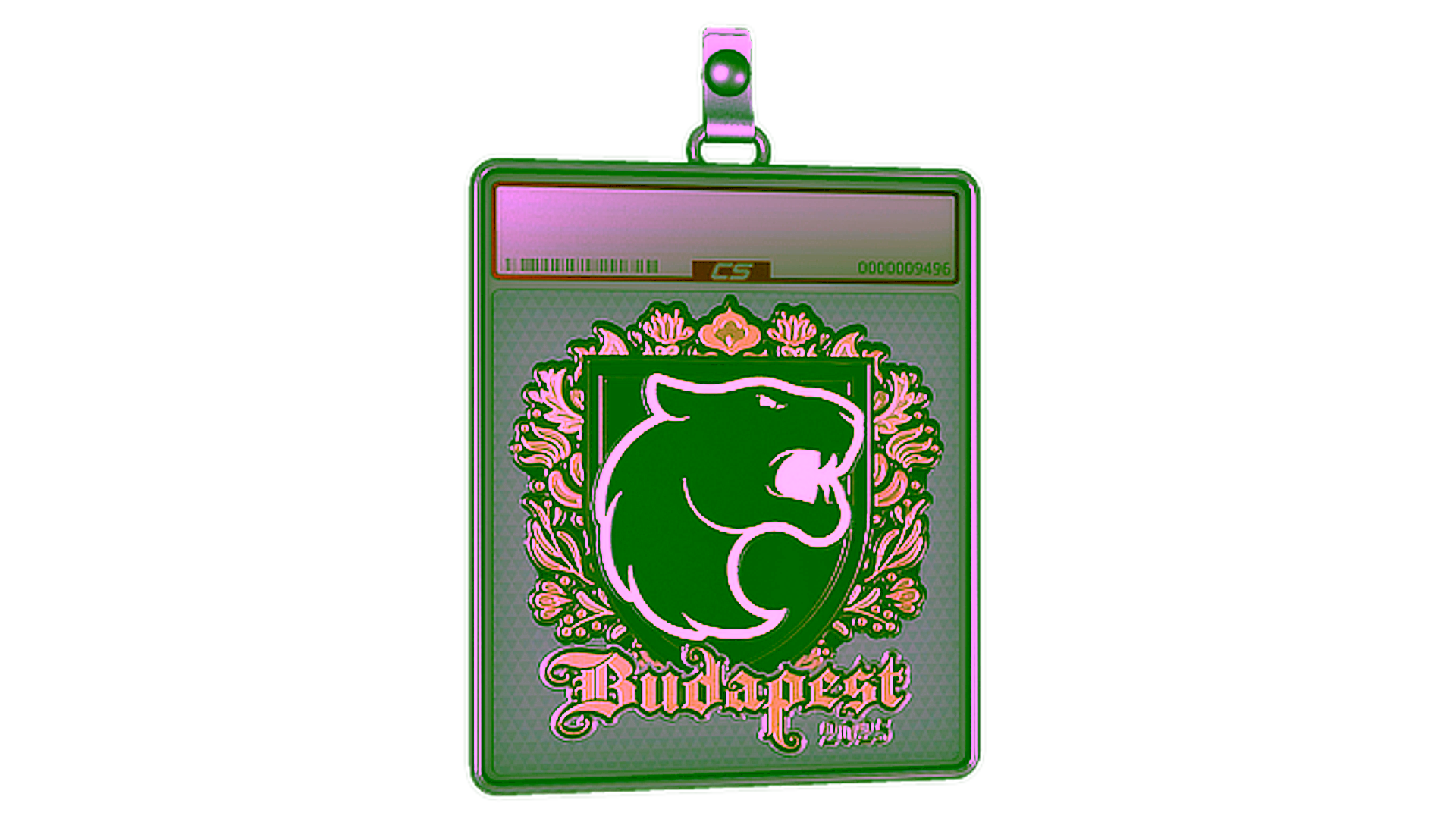 عرض لـ Sticker Slab | FURIA (Gold) | Budapest 2025